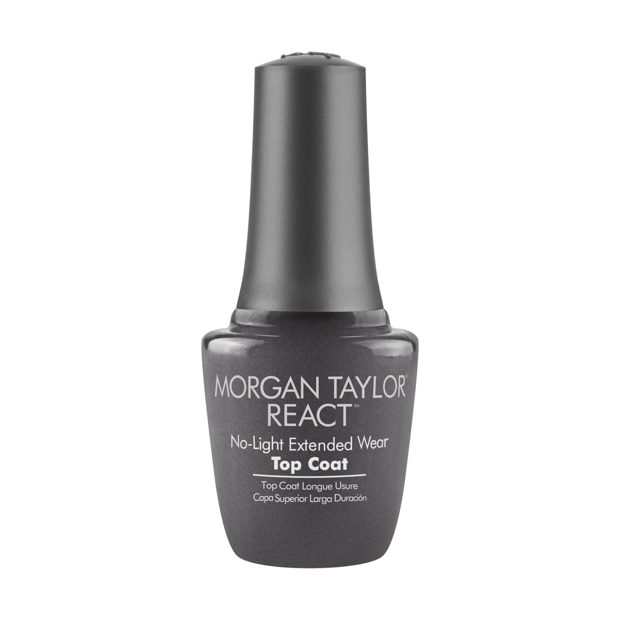 Morgan Taylor Essentials: 0.5 fl oz React Top Coat with Gelish Technology