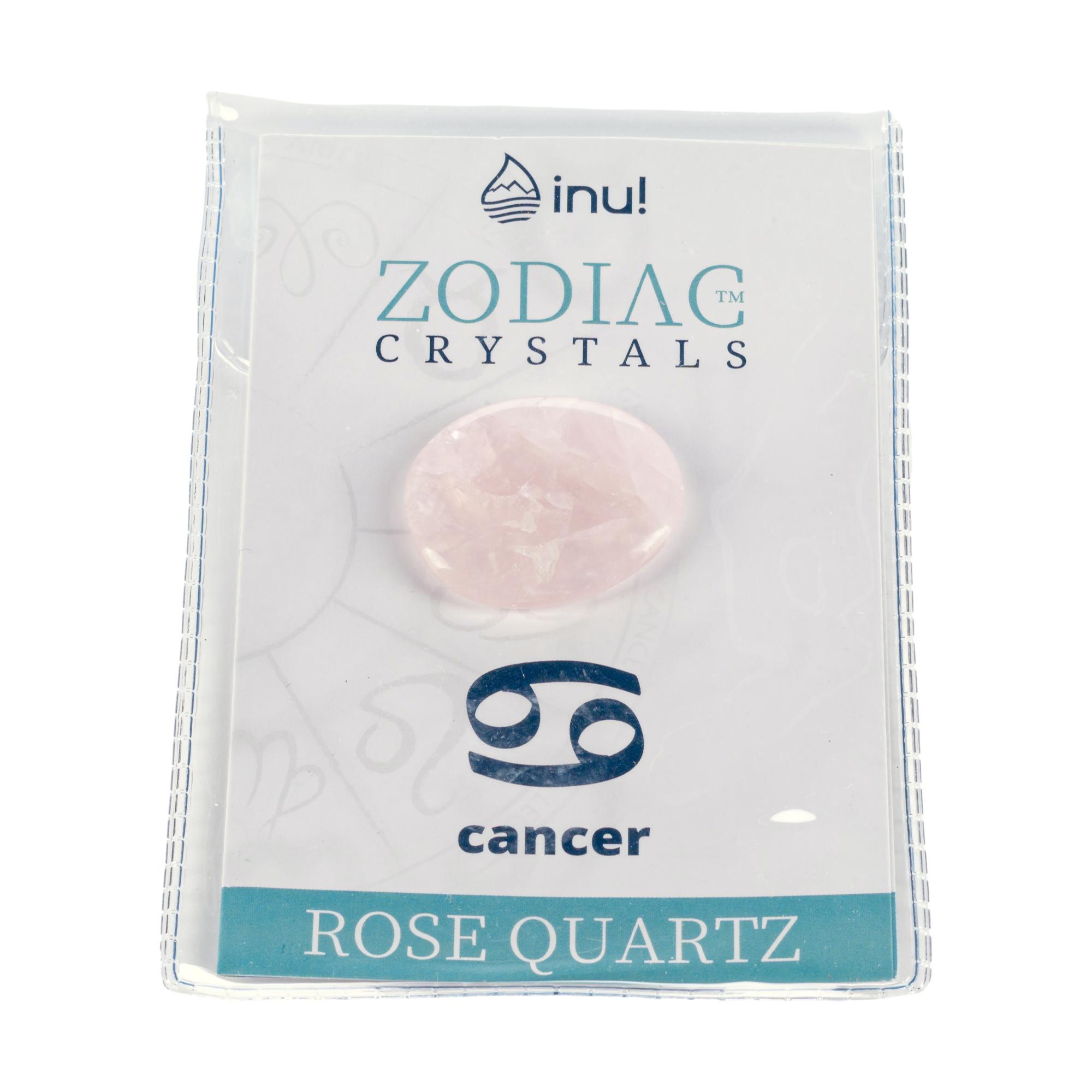 VitaJuwel CANCER Zodiac Crystal, Premium Rose Quartz for Personalized Hydration