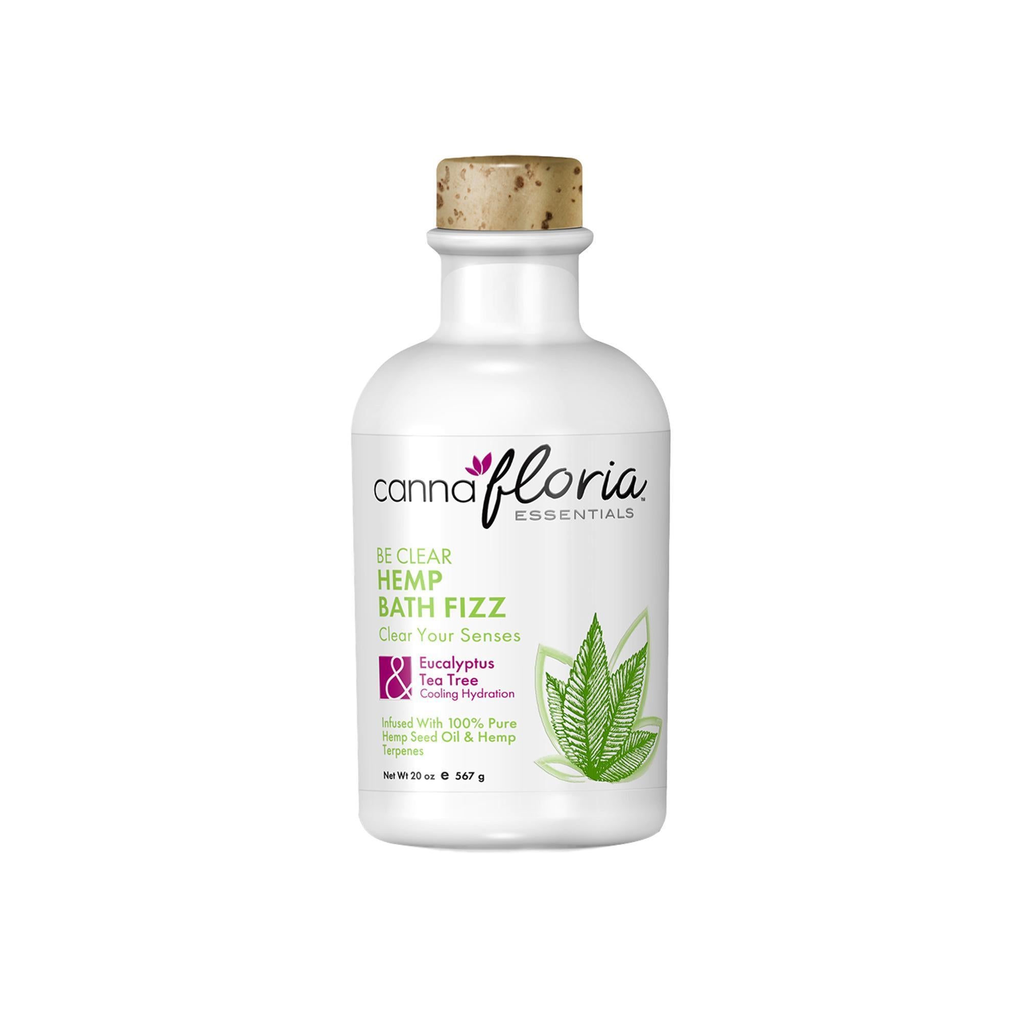 Cannafloria Relaxing Hemp - Infused Bath Fizzing Mists for a Spa - like Home Experience