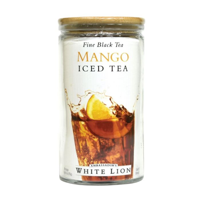 6-Pack of 0.5 oz Glass Jar White Lion Iced Tea Bags