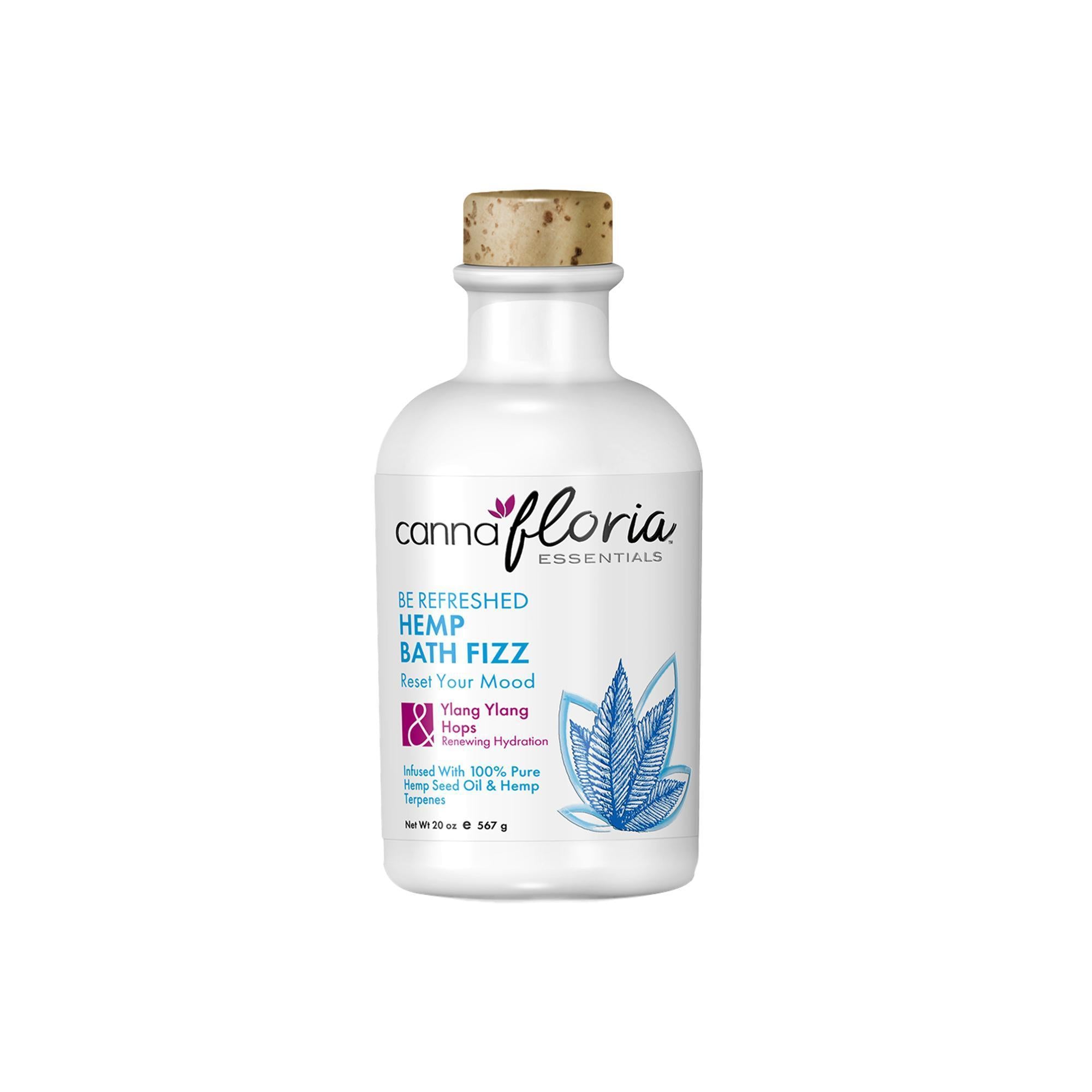 Cannafloria Relaxing Hemp - Infused Bath Fizzing Mists for a Spa - like Home Experience
