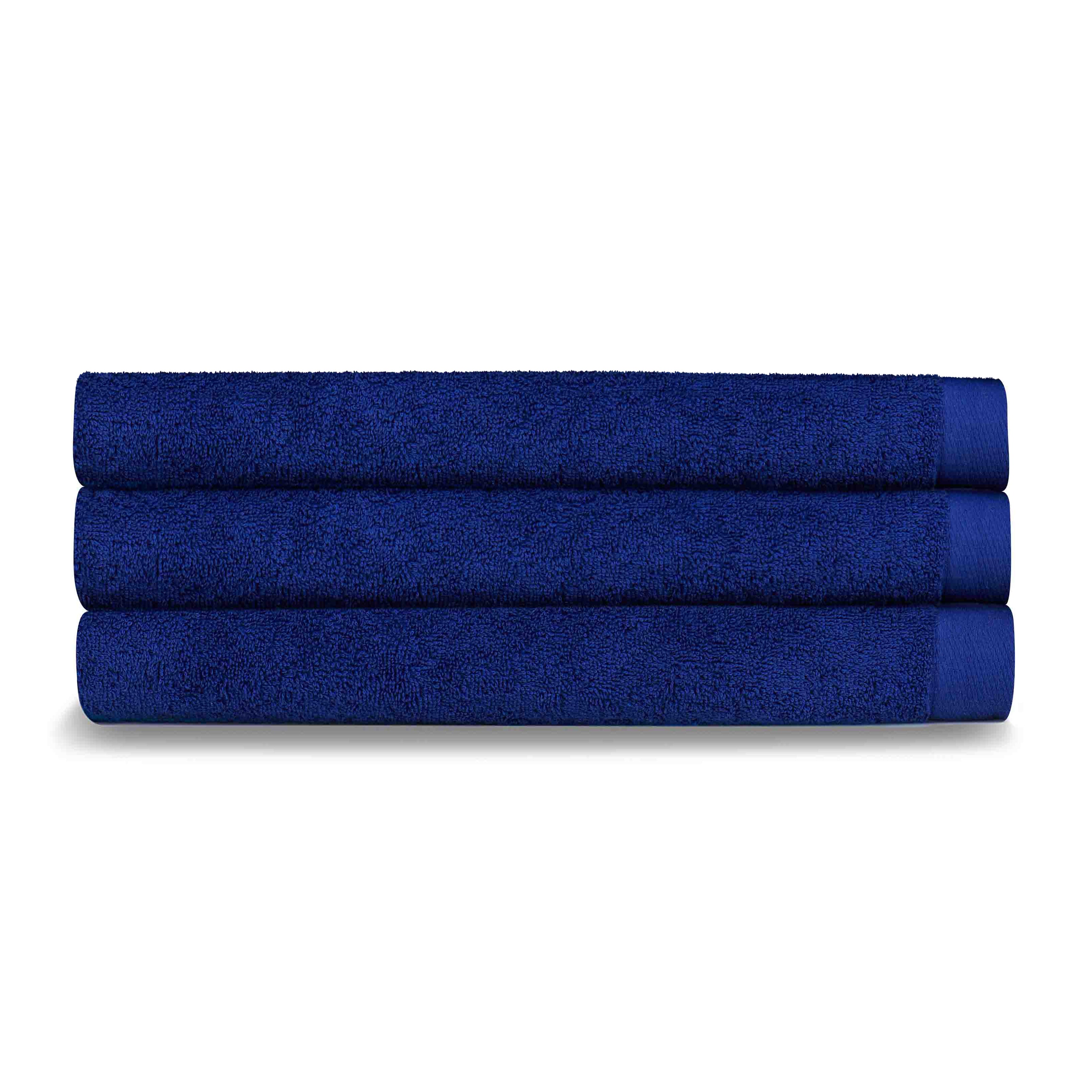 Boca Terry Premium Oxford-style Pool and Beach Towel Set, Measuring 32 x 66 Inches, Pack of 12