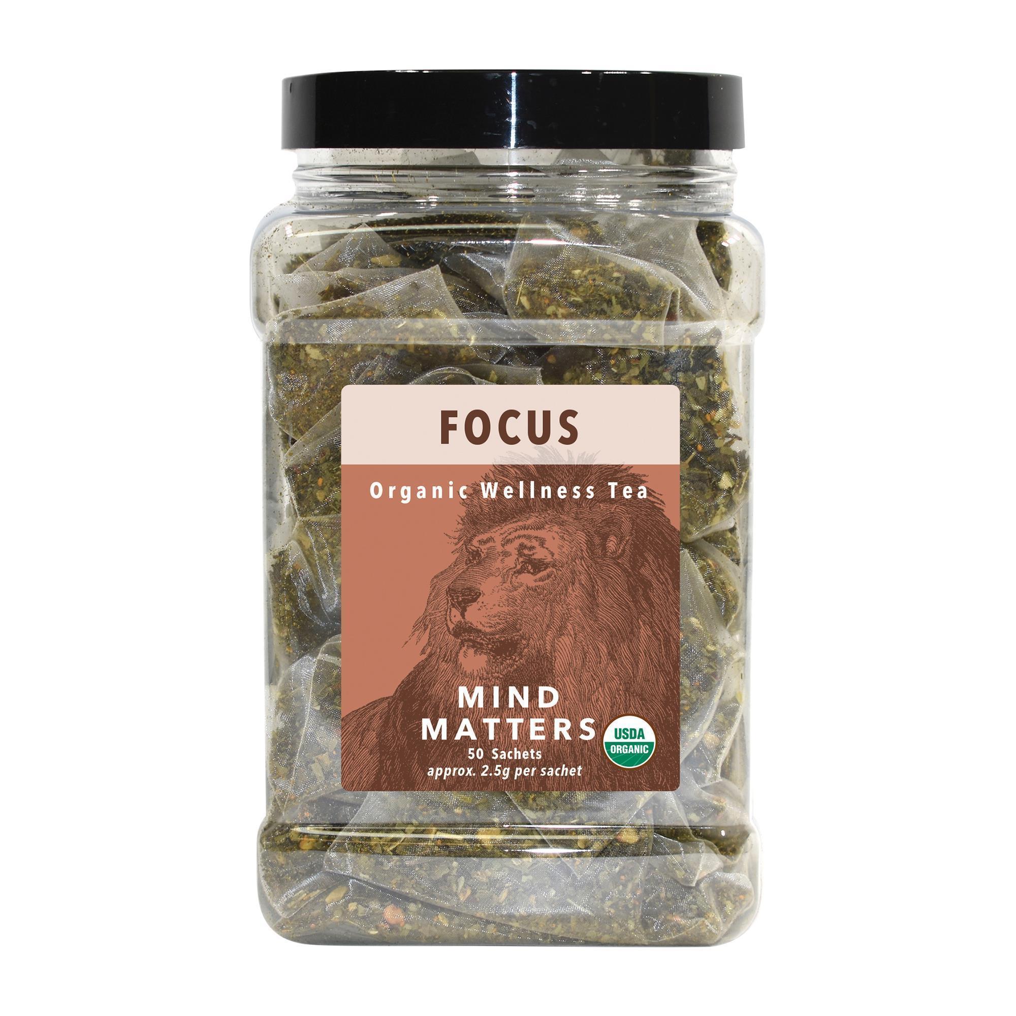 Invigorating Organic White Lion Focus Mind - Enhancing Tea Blend