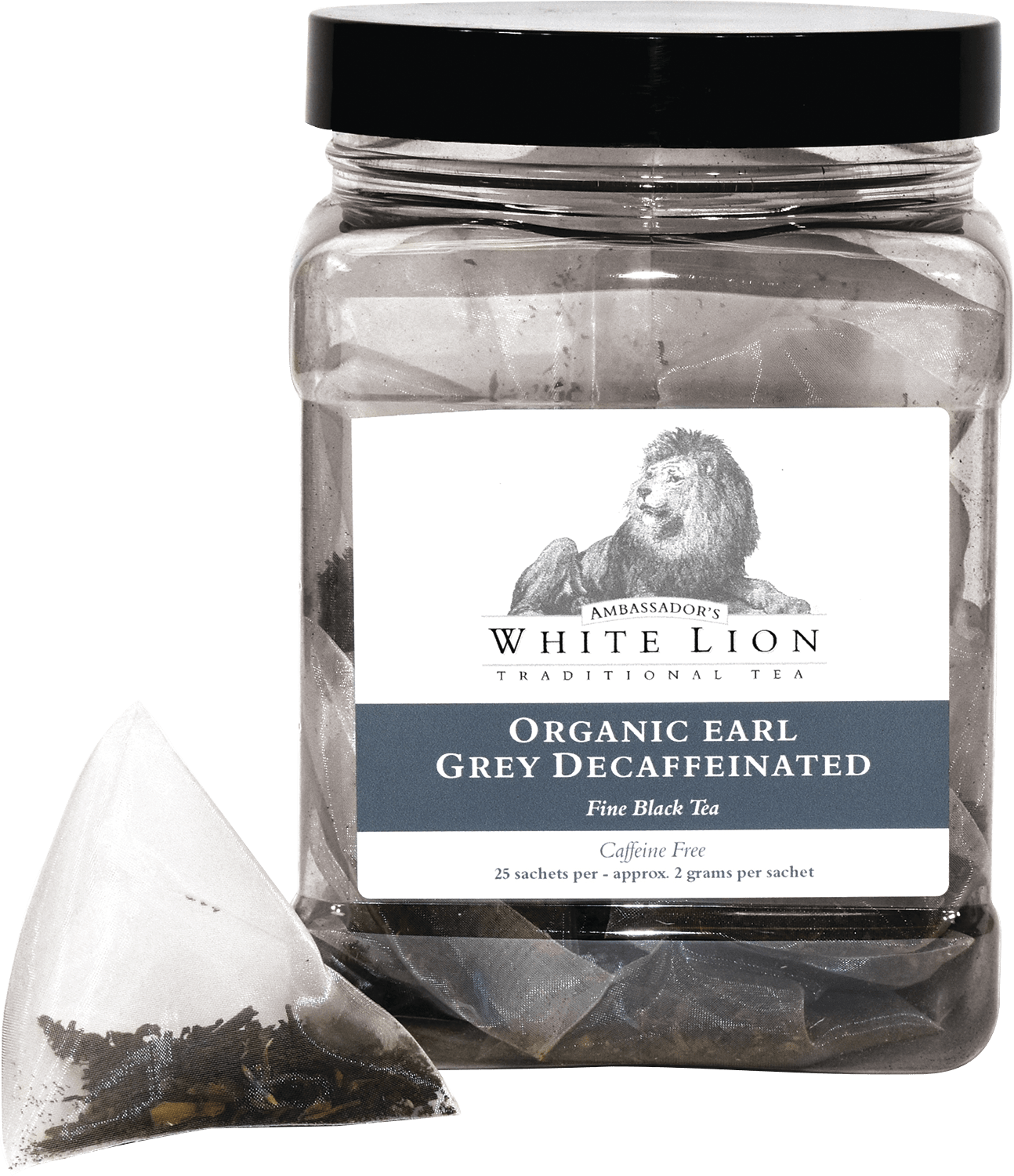 Organic Decaf White Lion Earl Grey Green Tea