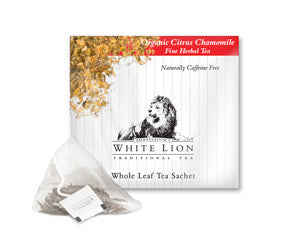 Organic Citrus Chamomile White Lion Tea - Naturally Caffeine-Free