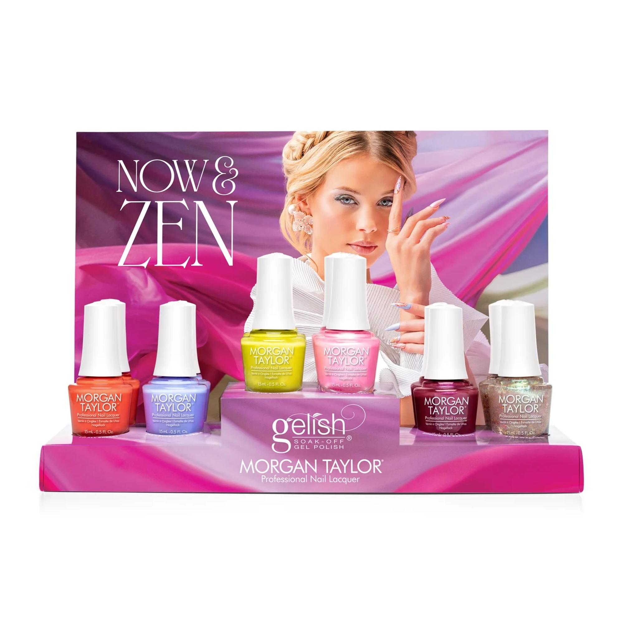 Morgan Taylor Now And Zen Spring 2025 Nail Polish Collection Display Set with 12 Pieces