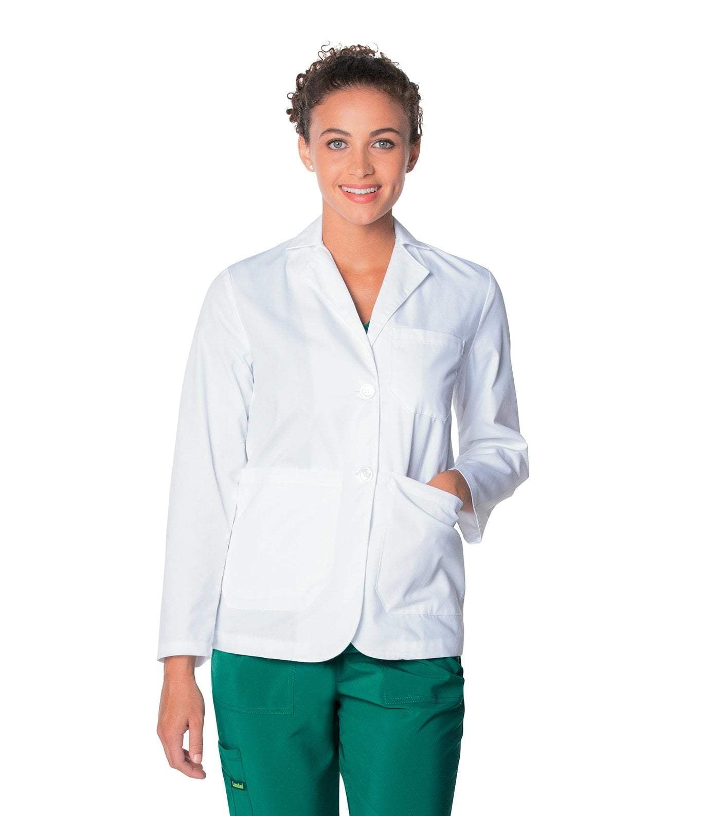 Landau's White Women's Stylish Consultation Coat