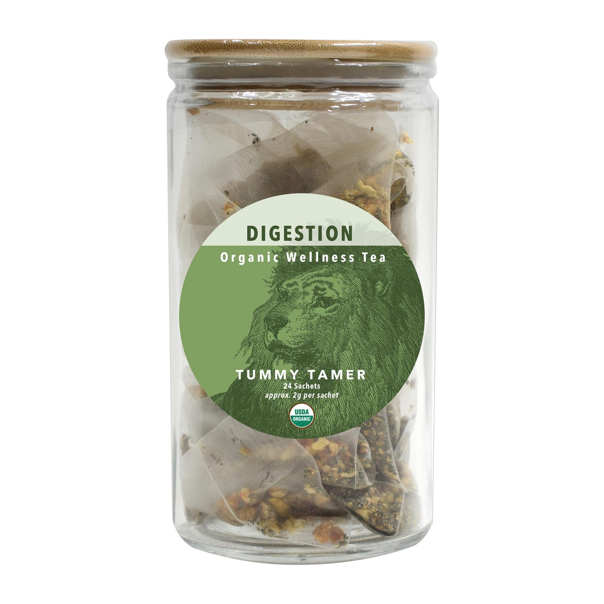 Organic White Lion Digestive Tummy - Soothing Herbal Tea Blend