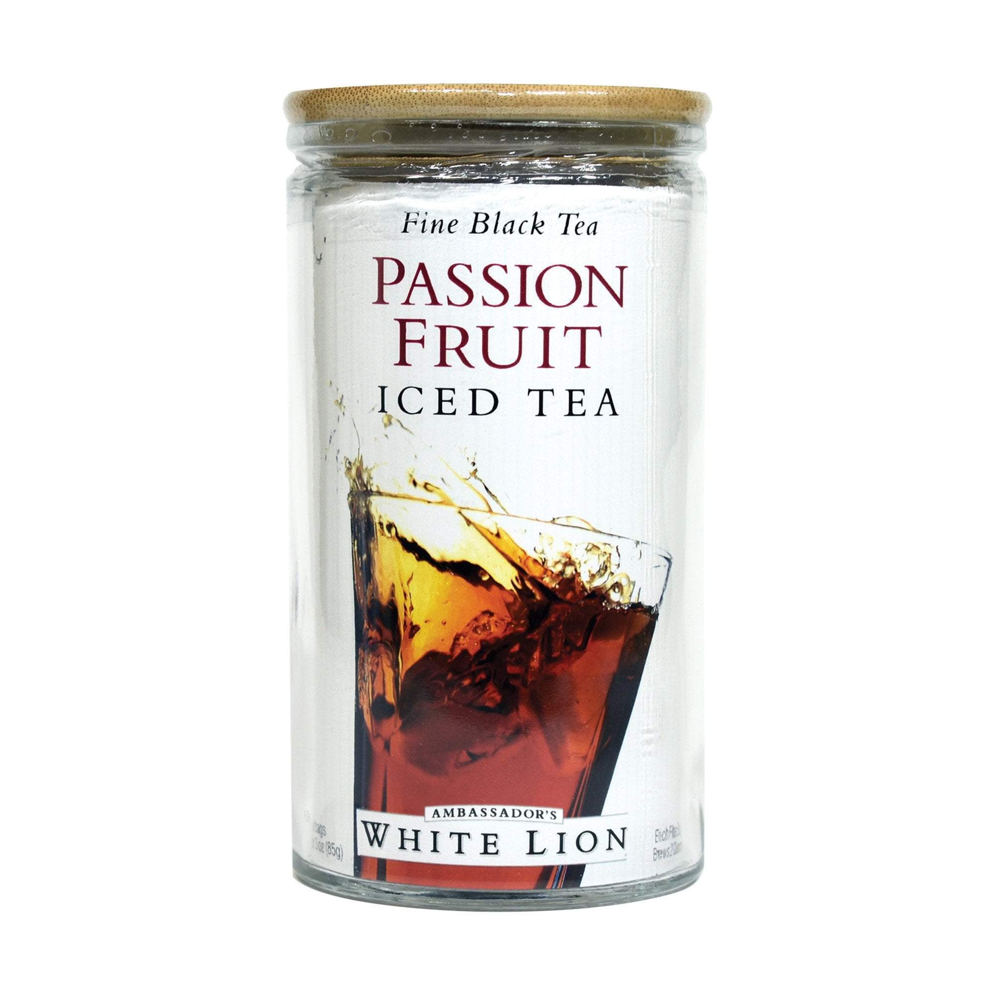 6-Pack of 0.5 oz Glass Jar White Lion Iced Tea Bags