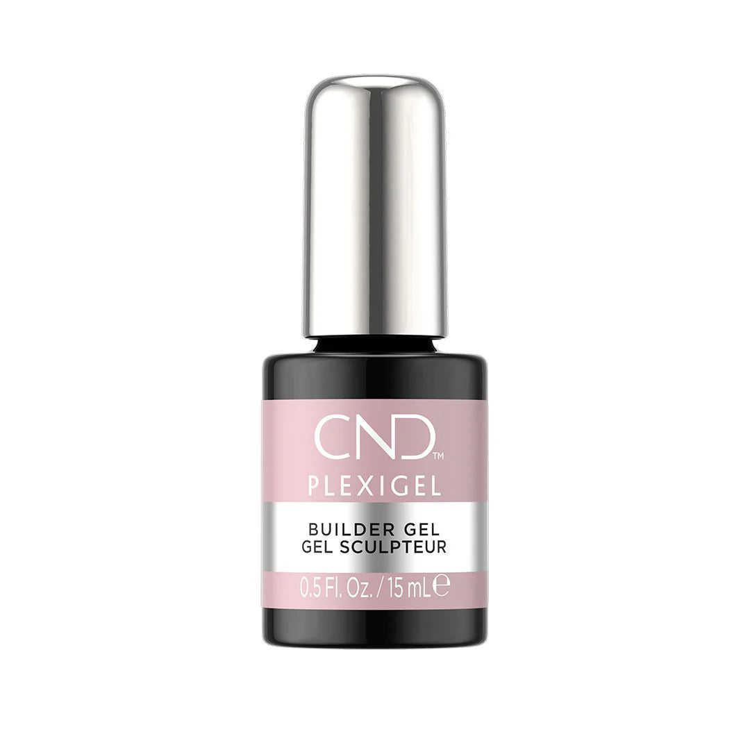 CND Plexigel Builder Clearly Pink Gel Nail Enhancement, 0.5 fl oz