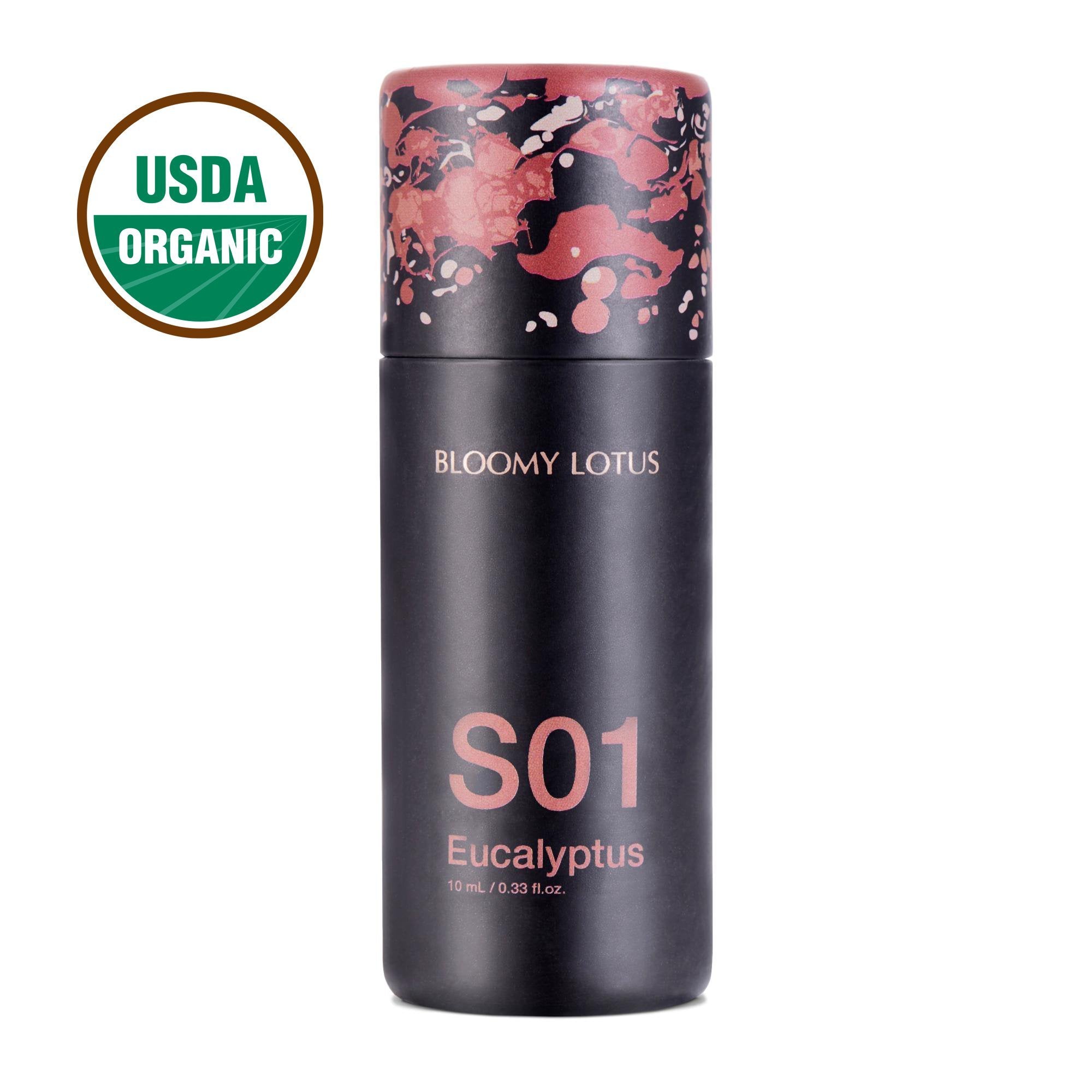 10 ml Organic Bloomy Lotus Eucalyptus Essential Oil, S01 with Herbaceous Scent