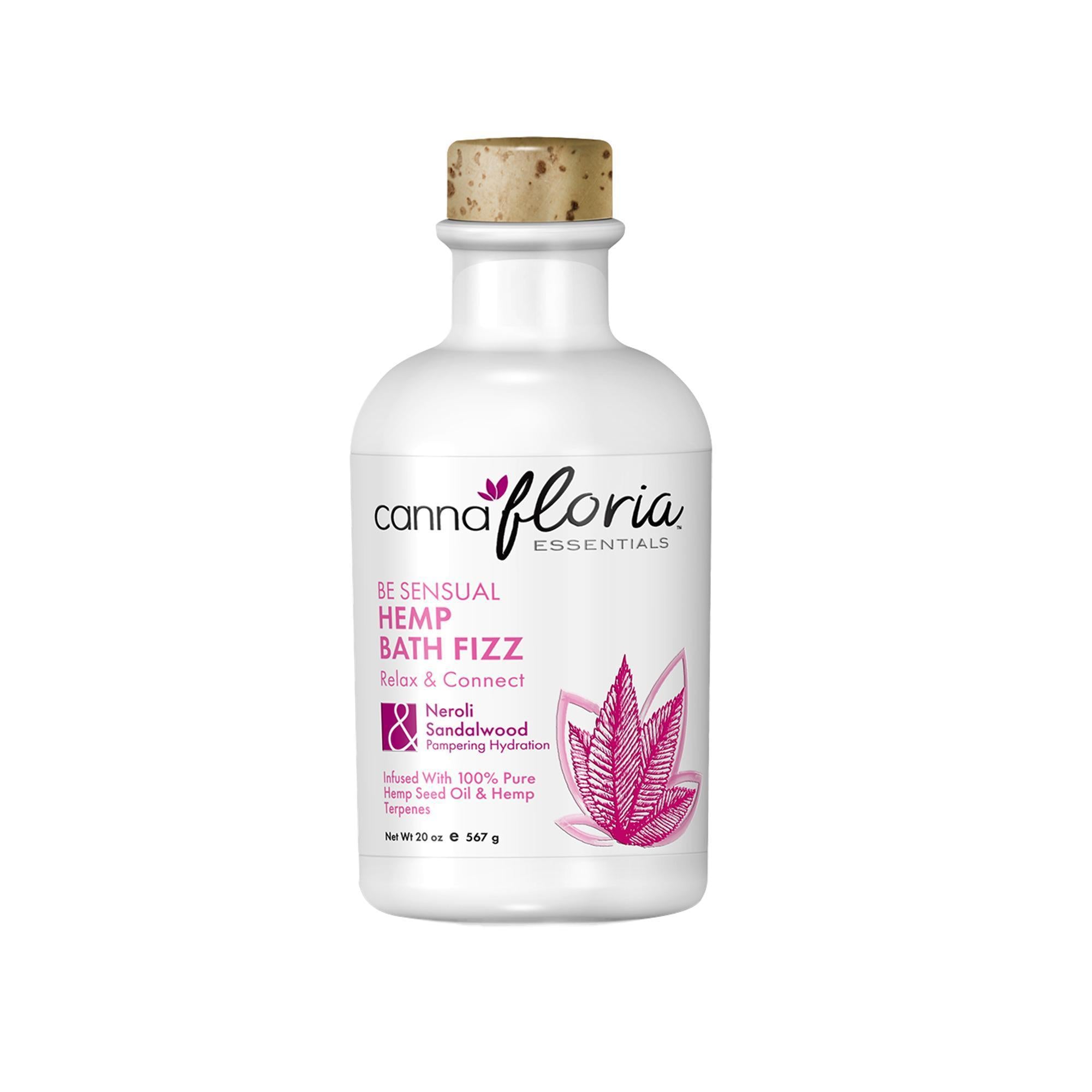 Cannafloria Relaxing Hemp - Infused Bath Fizzing Mists for a Spa - like Home Experience