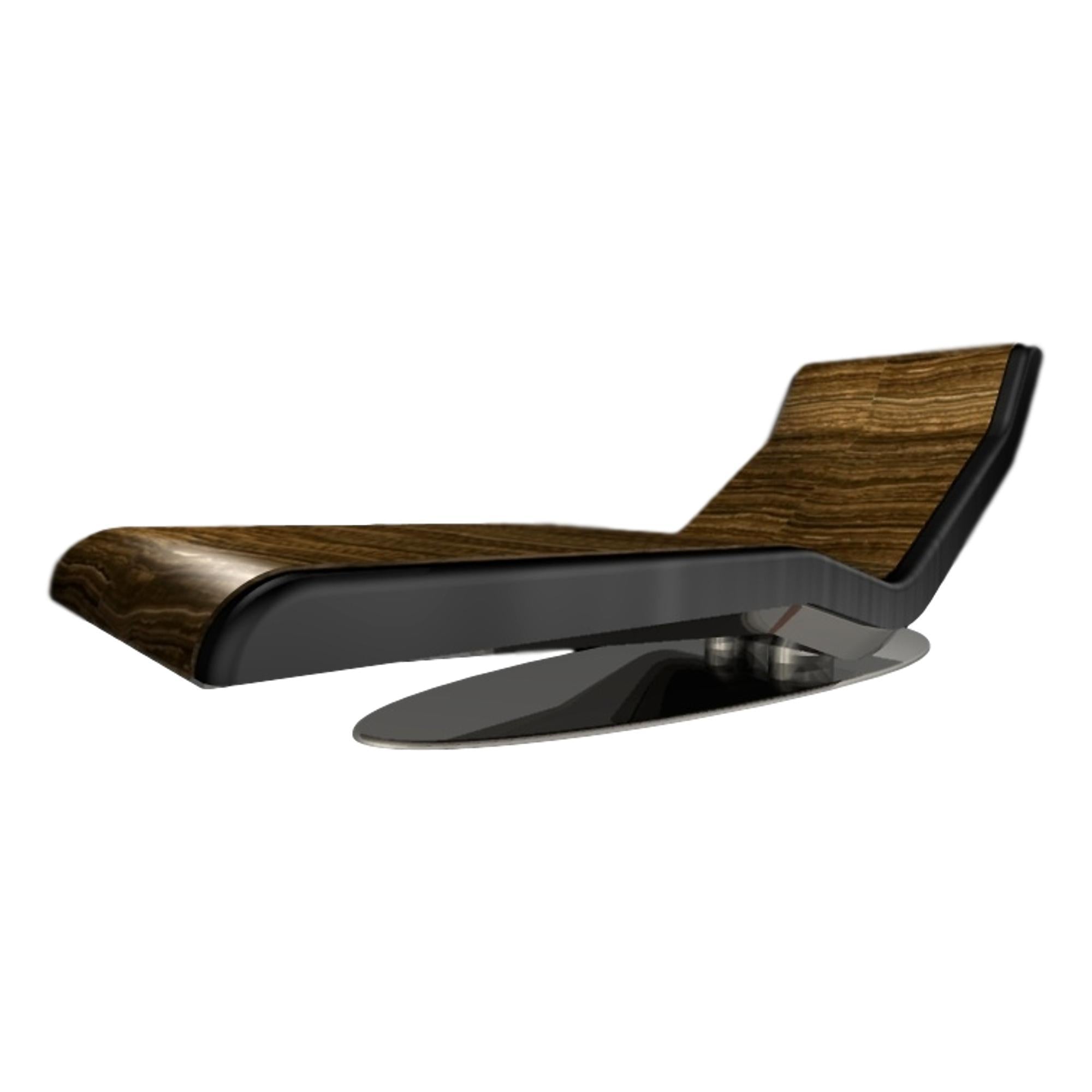 Fabio Alemanno's Ivoire Beige Limestone Caesar Infrared Heated Lounge Chair