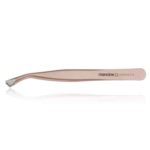Rose Gold Slanted Tweezers by Le Marque for Precise Brow Contouring