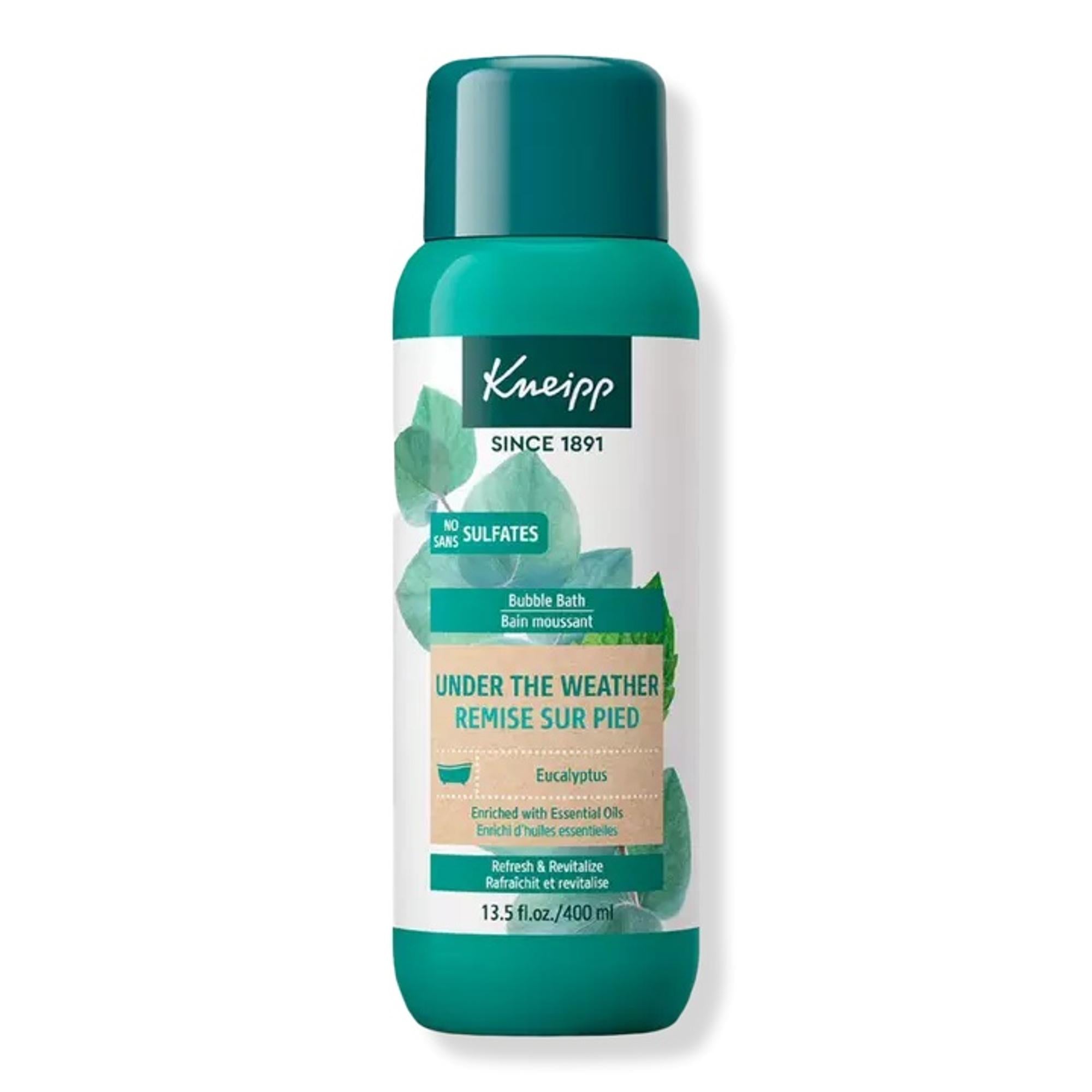 Kneipp Sulfate-Free Luxury Eucalyptus Bubble Bath for Under the Weather Moments, 13.5 Fluid Ounces