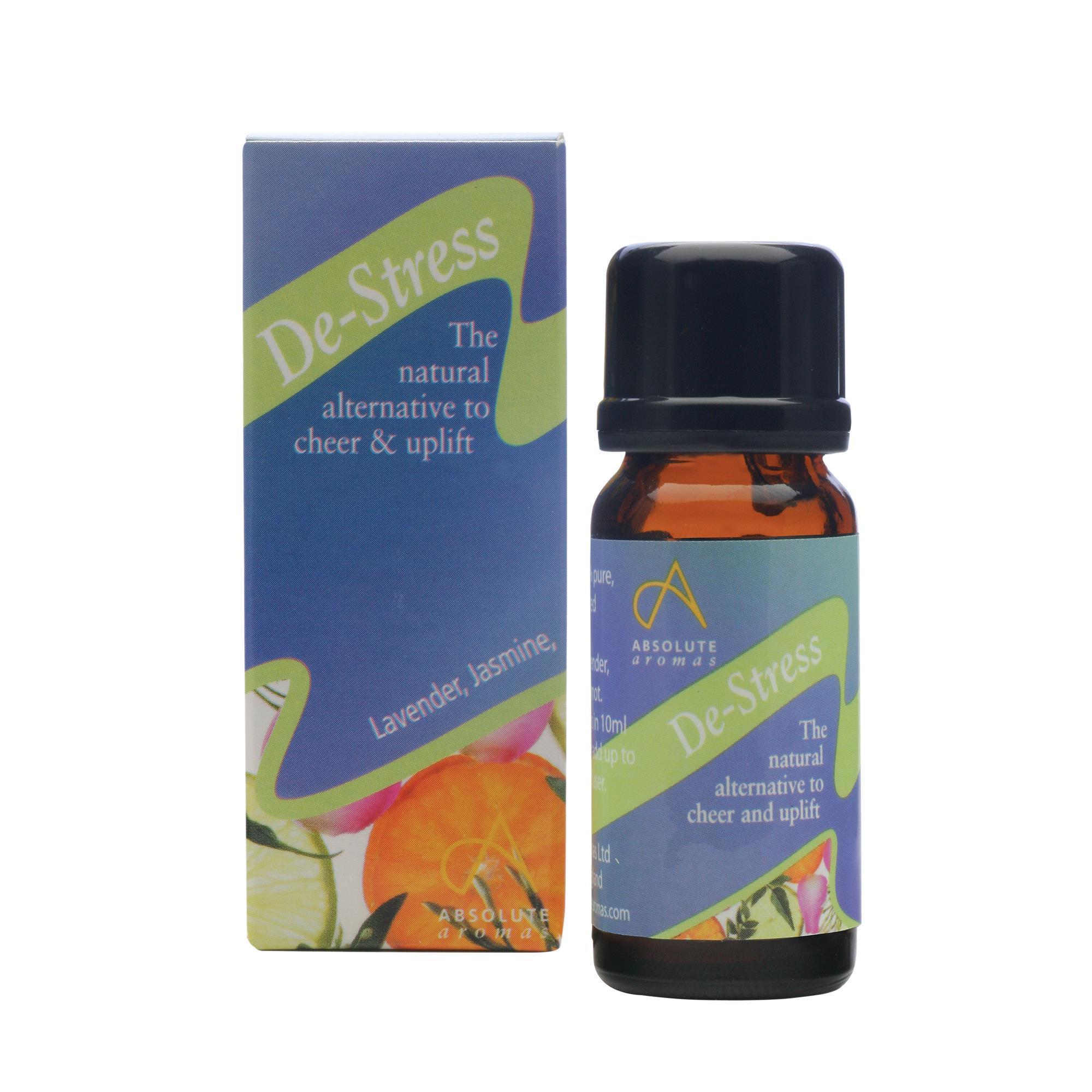 Absolute Aromas 10mL De-Stress Aromatherapy Essential Oil Blend for Relaxation