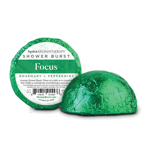 Aromatherapy Hydrating Shower Burst Tablets for Focus, Pack of 12