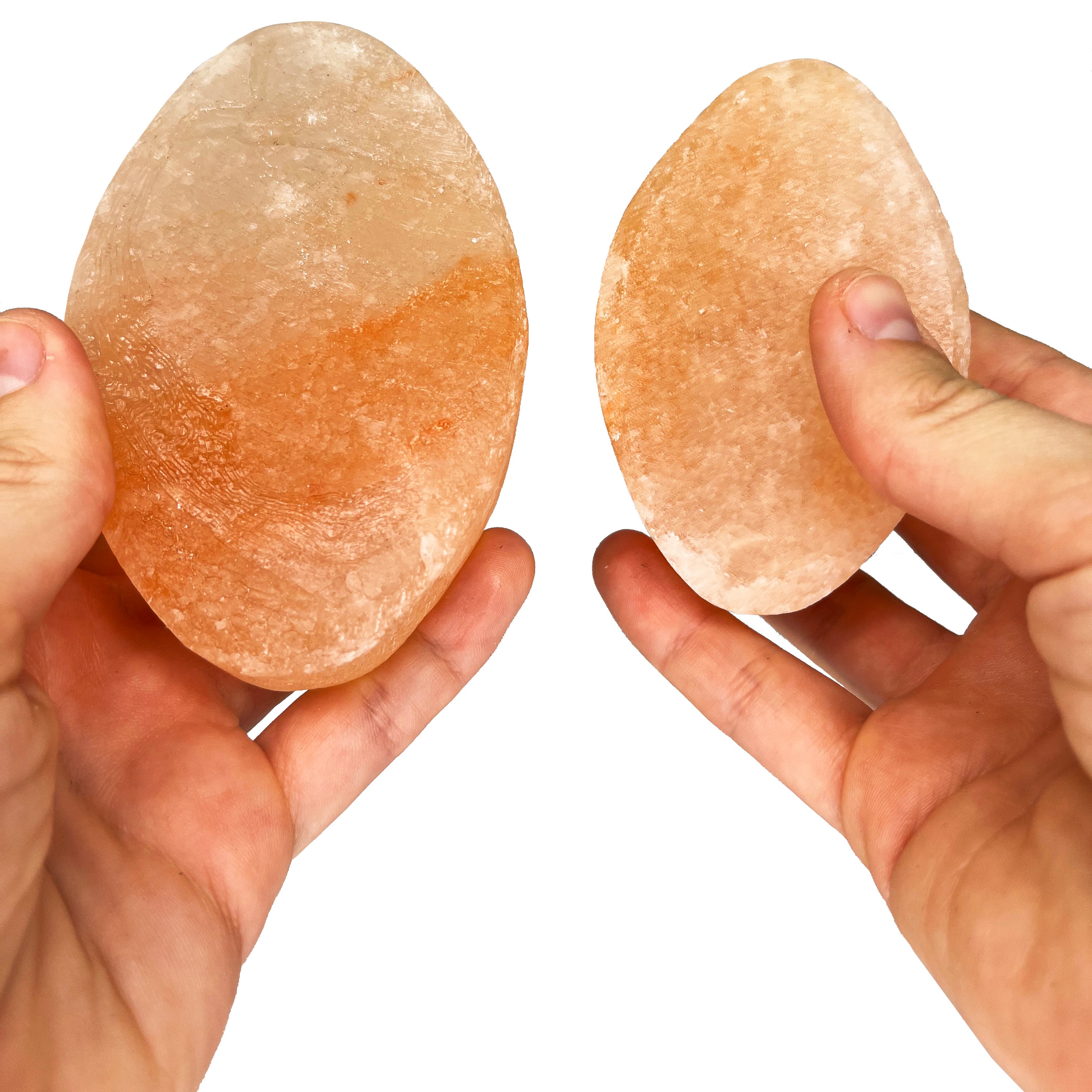 Therapeutic Himalayan Salt Oval-shaped Massage Instrument for Professional Massage Services