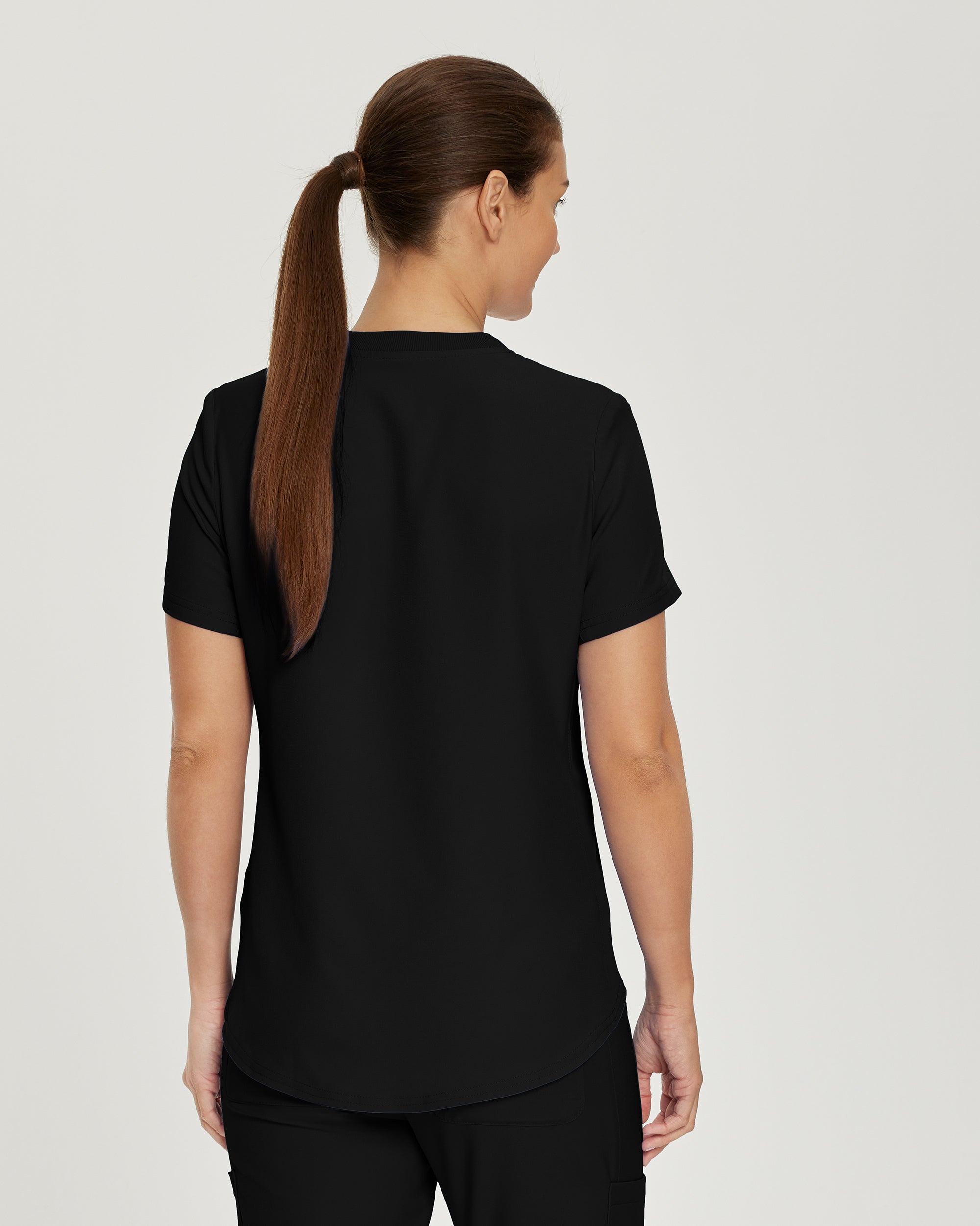 Women's Modern 2-Pocket V-Neck Landau Forward Scrub Top with Comfort Fit