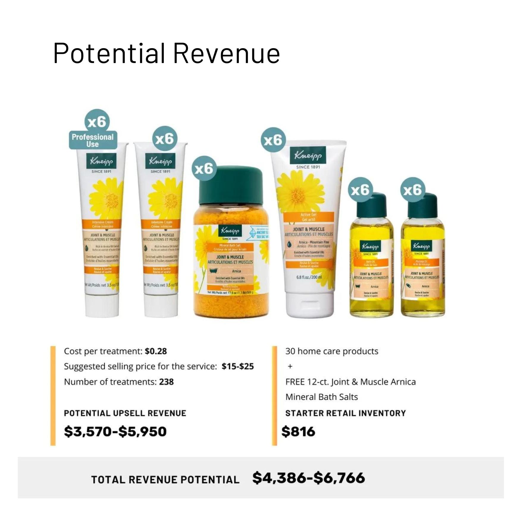Kneipp All - in - One Arnica Starter Kit for Joint and Muscle Relief