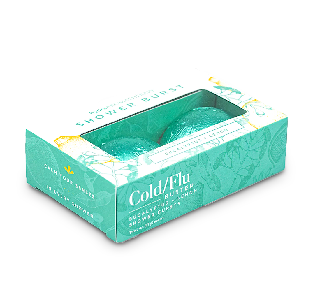 Hydrating Aromatherapy Shower Burst Duo: Cold & Flu Relief