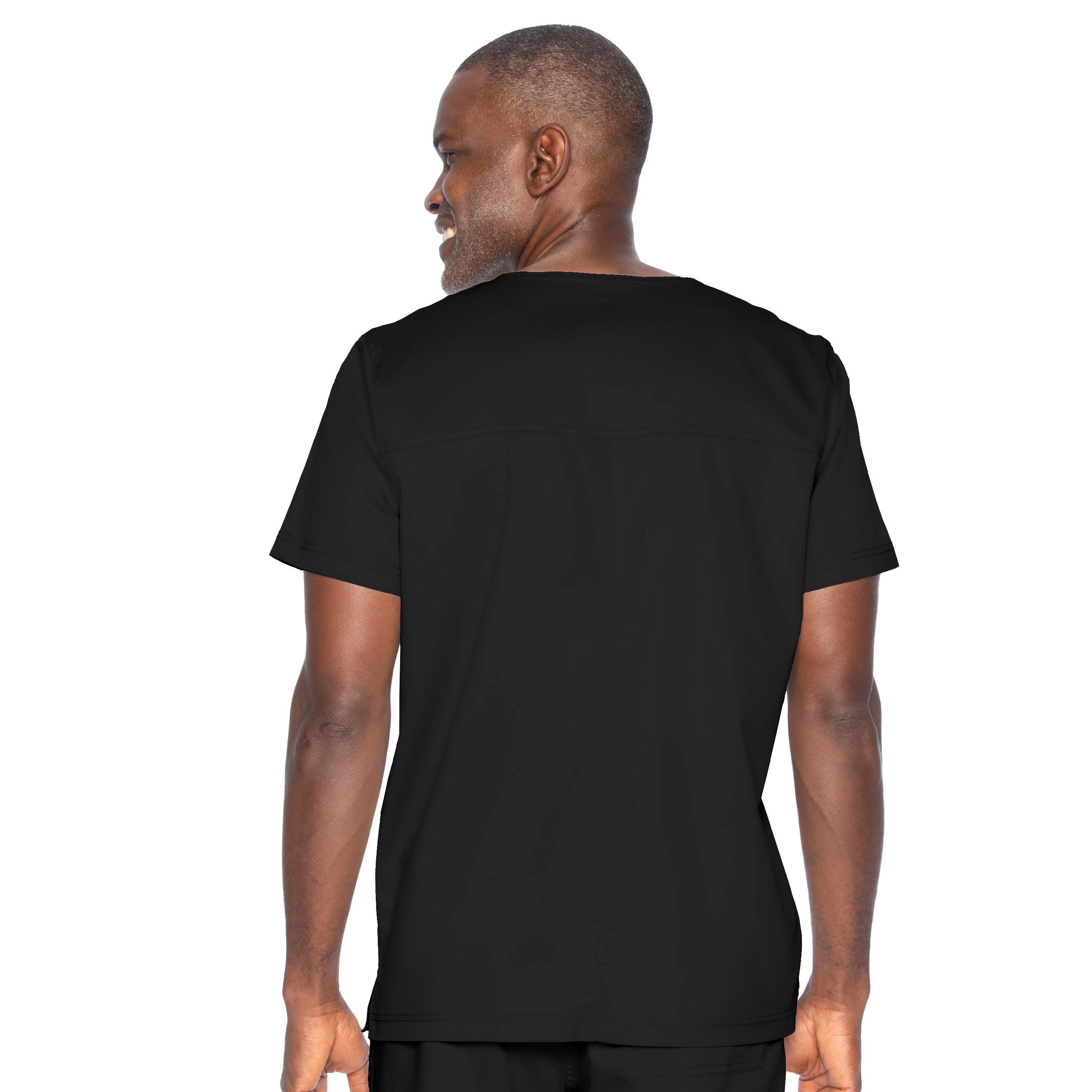 Landau ProFlex Men's V-Neck 2-Way Stretch Top with 1 Pocket, Sizes 2XL - 5XL