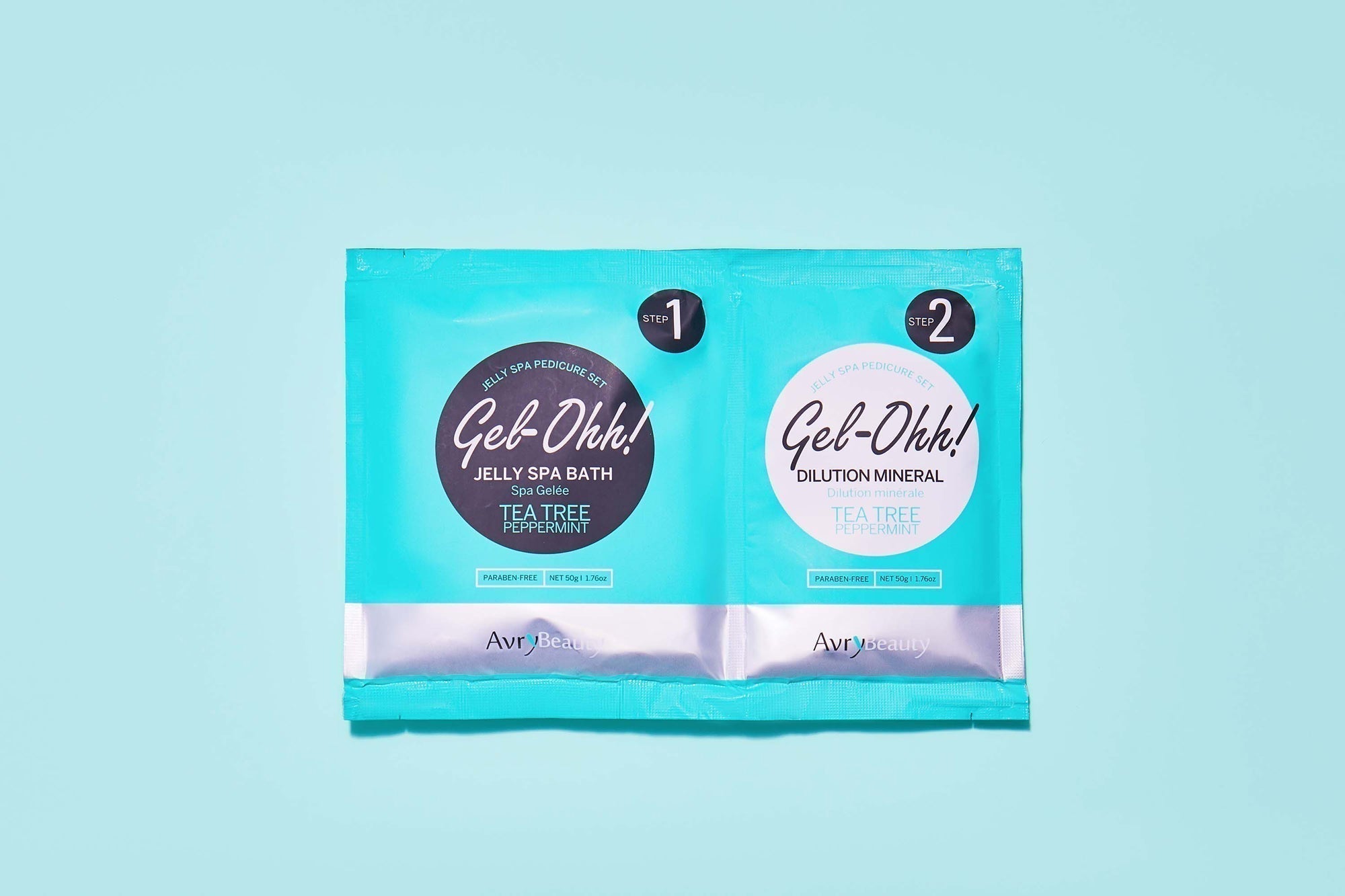Avry Beauty Tea Tree & Peppermint Gel-Ohh! Jelly Spa Pedi Bath for Relaxing Feet