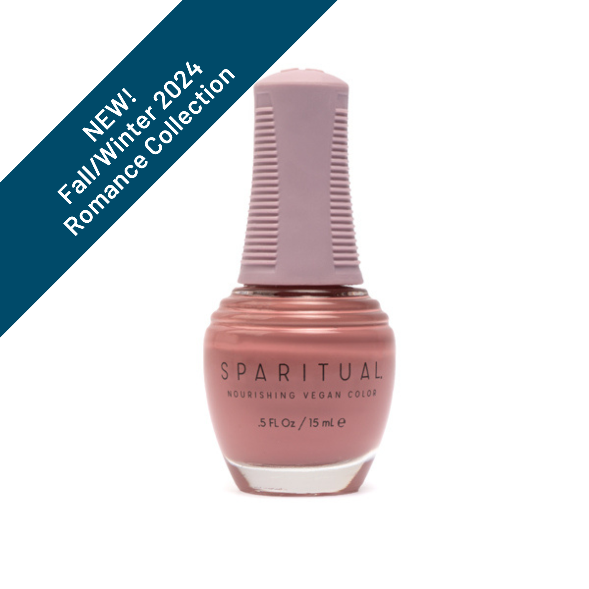SpaRitual Nourishing Vegan Nail Polish - Wild Nights! Mauve Crème, 0.5 Fluid Ounce