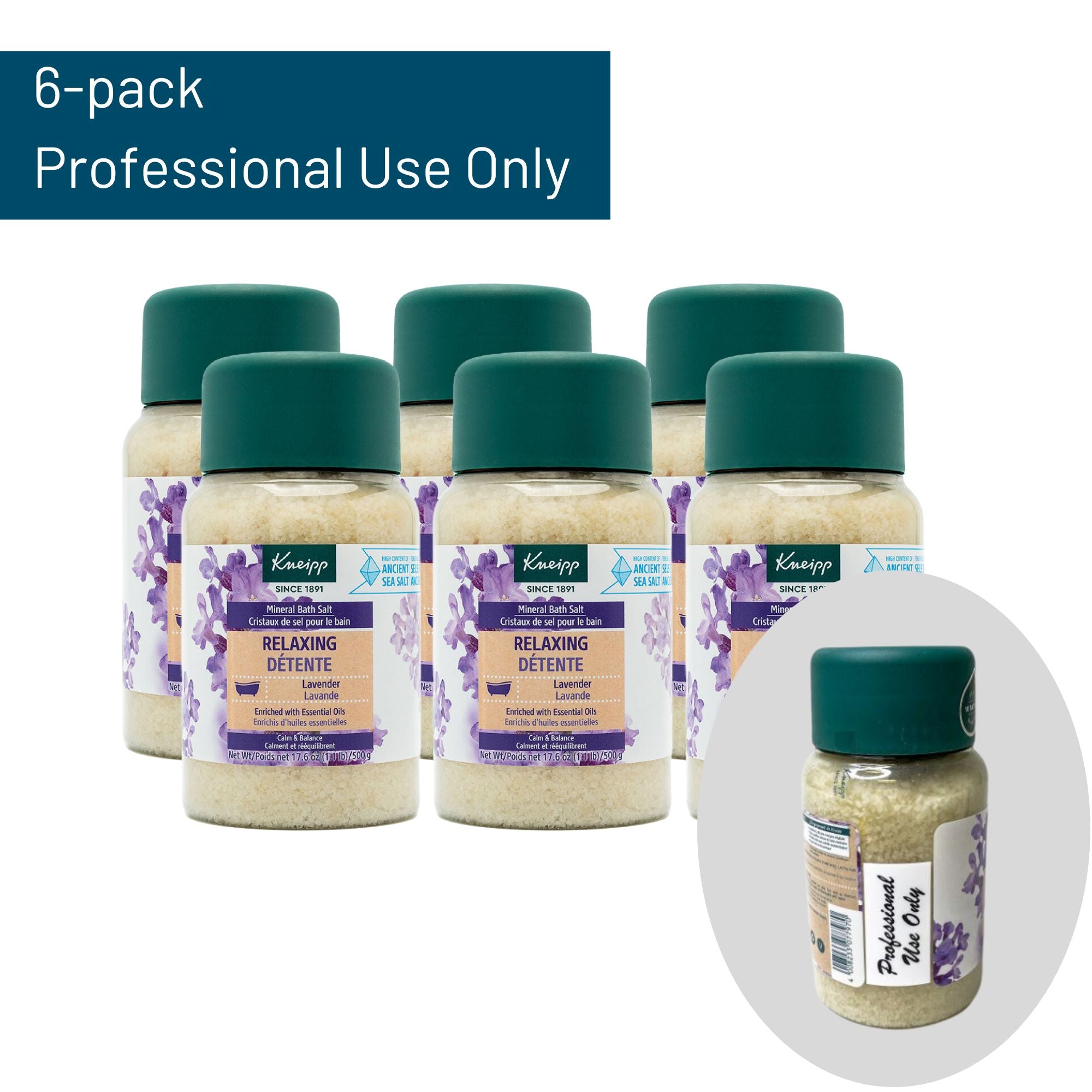 Kneipp Relaxing Lavender Scented Mineral Bath Salt for Stress Relief