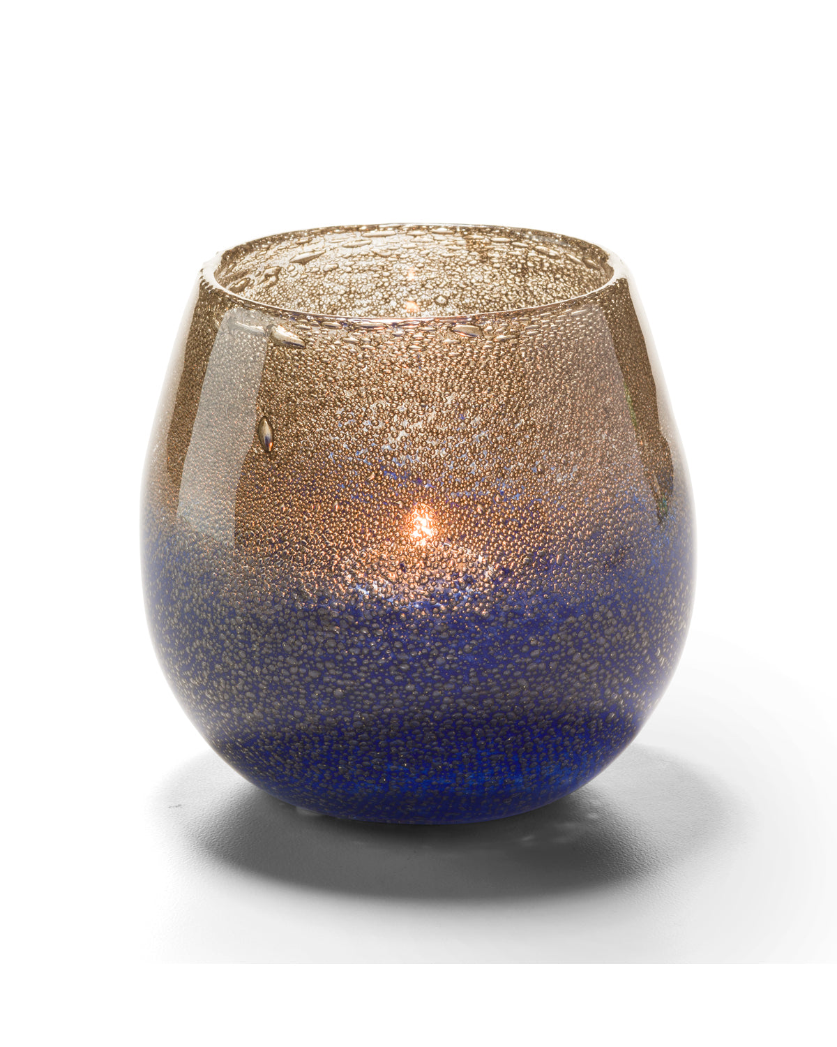 Hollowick Hand - Blown Multi - Color Bubble Glass Candle Votives