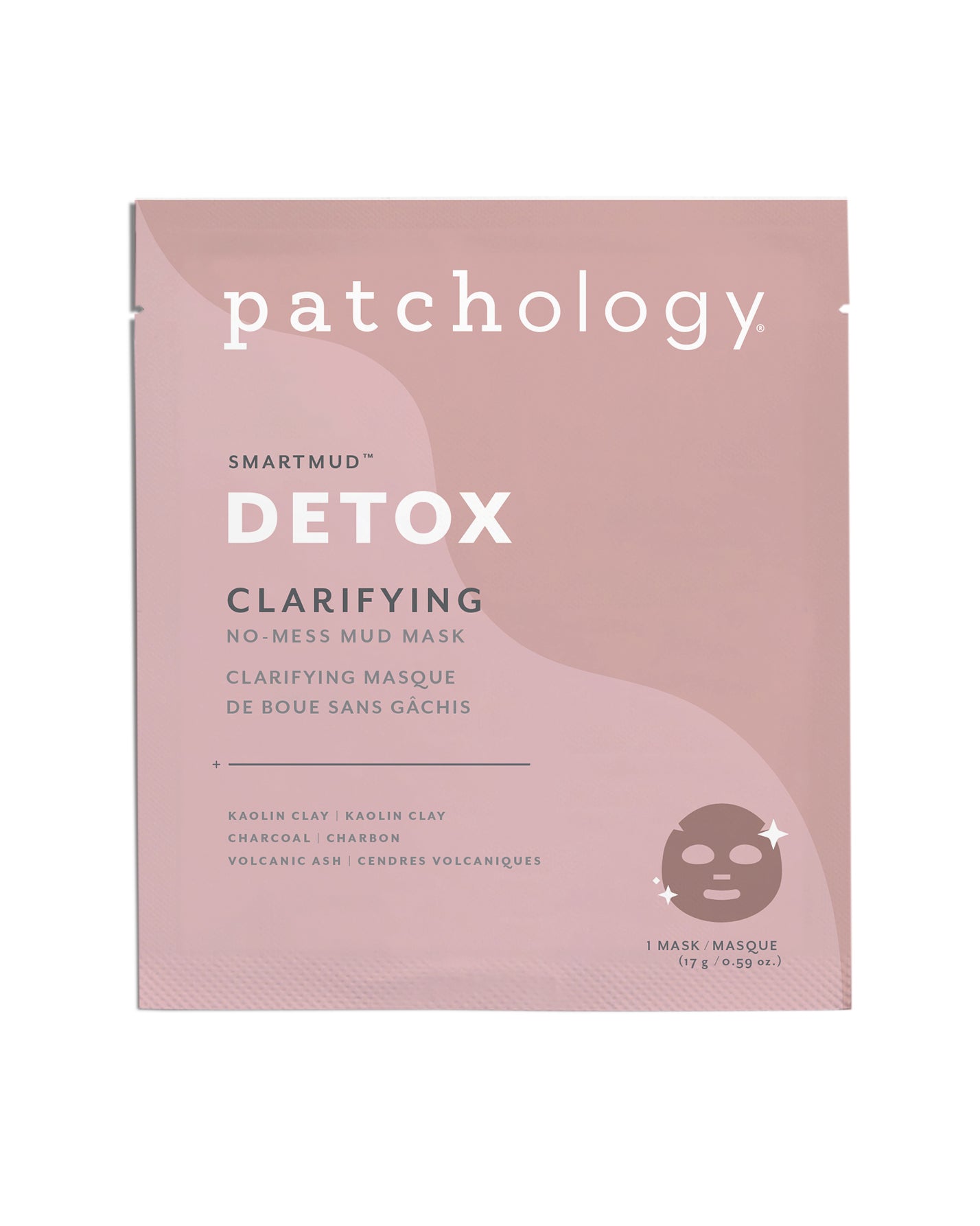 Patchology SmartMud Detoxifying No-Mess Clarifying Mud Mask for Youthful Glow