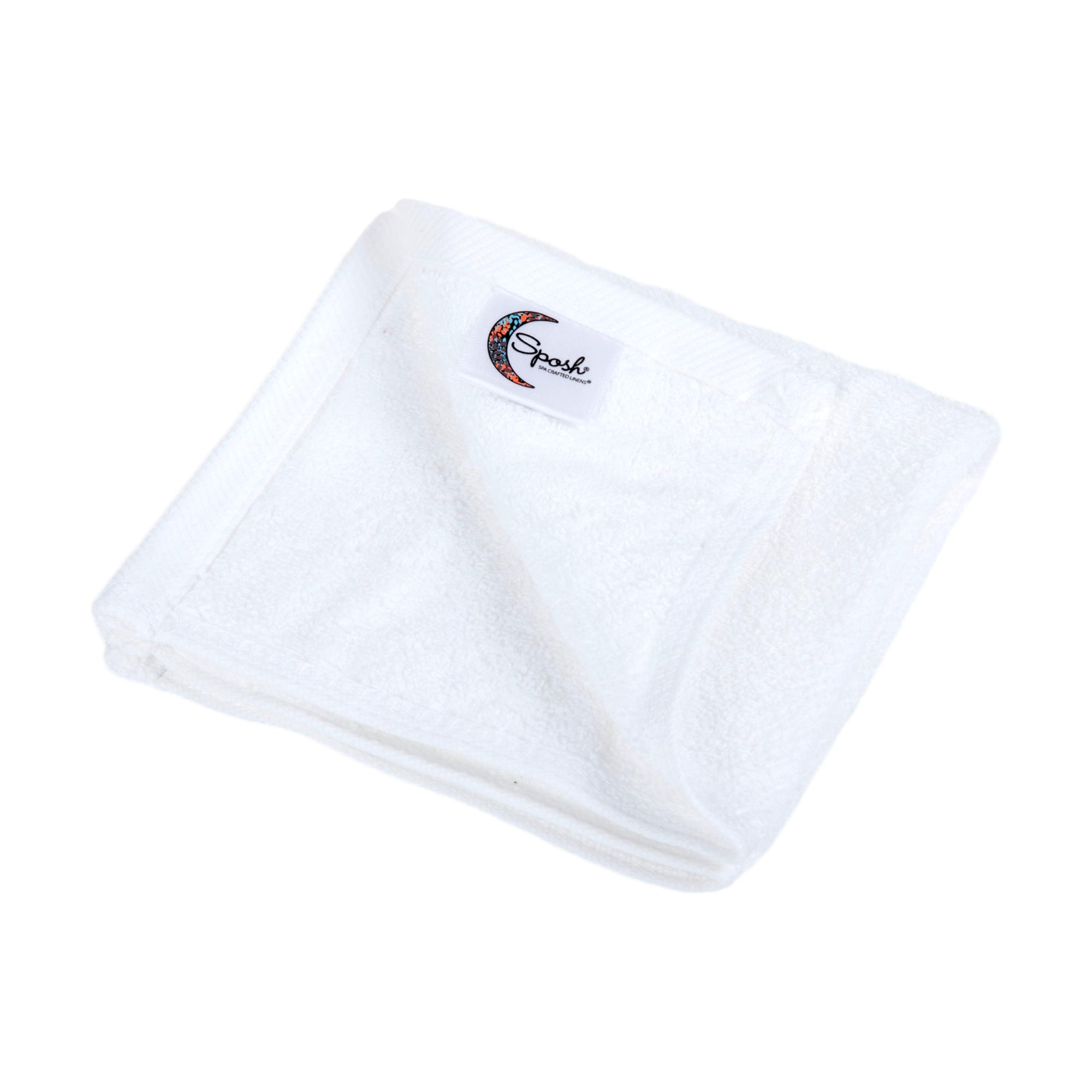 12-Pack Sposh Terry Washcloth, 13 x 13, 400 GSM for Treatment Room