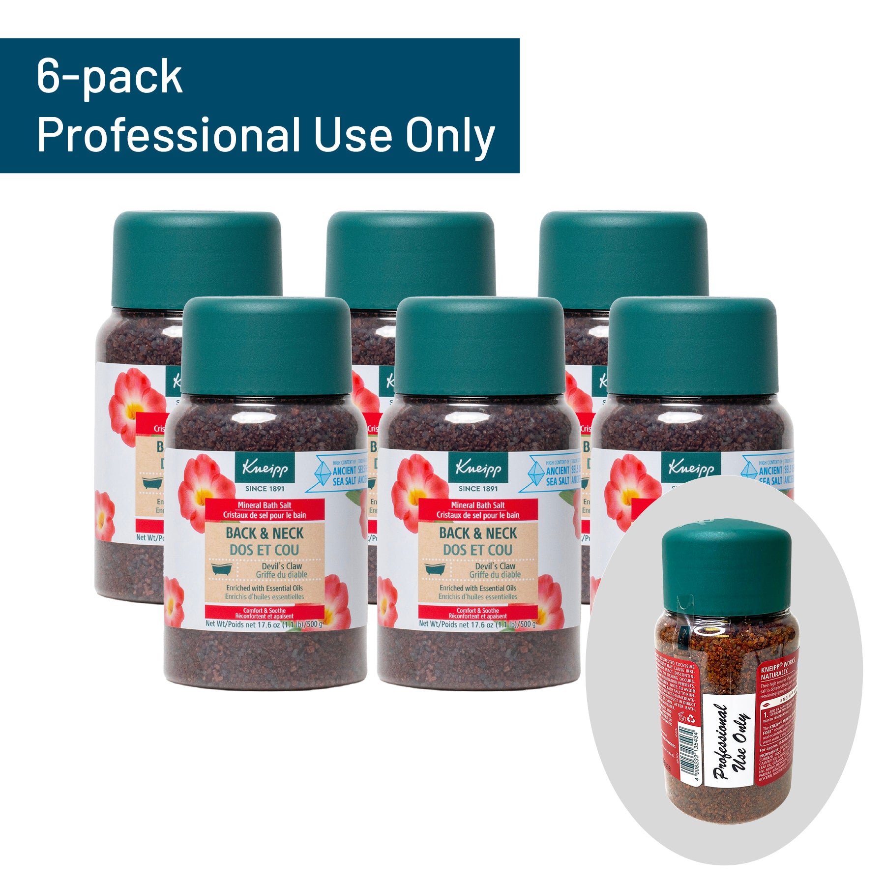 Kneipp Devil's Claw Mineral Bath Salt for Back and Neck Relief