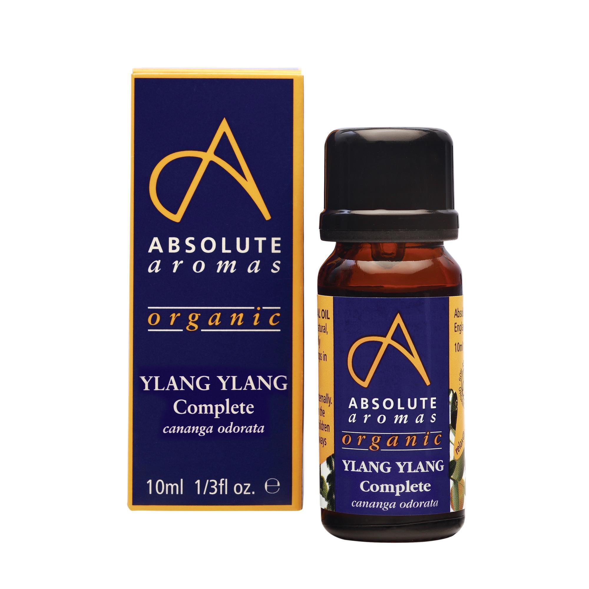 Absolute Aromas 10mL Organic Ylang Ylang Full - Spectrum Essential Oil