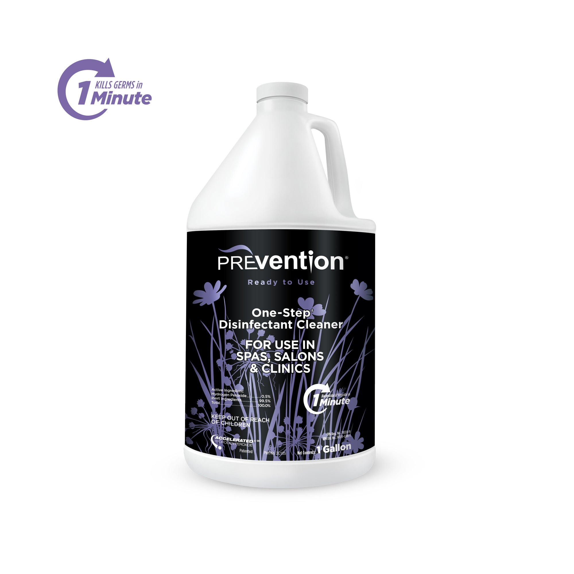 Prevention Instant-Use One-Step Hospital-Grade Disinfectant Cleaner
