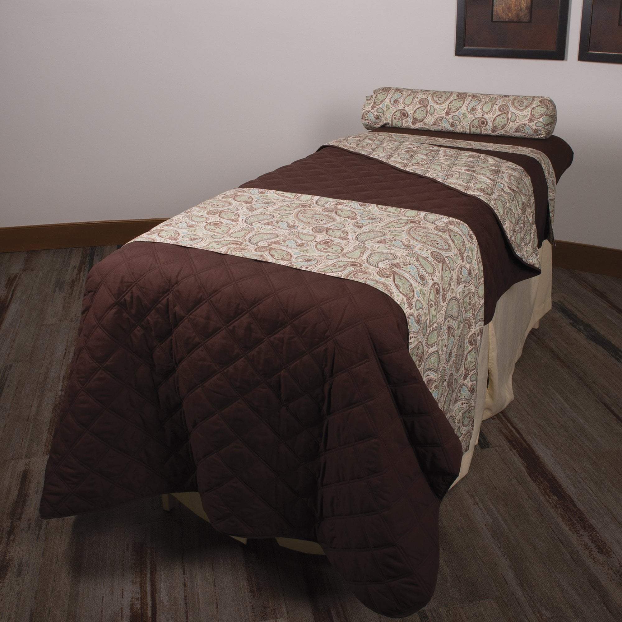Elegant Paisley Sposh Massage Table Saddle from the Paisley Collection