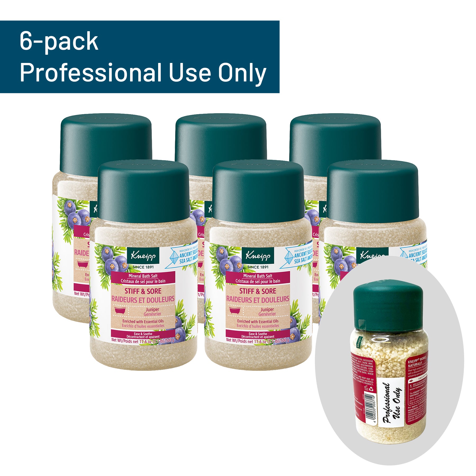 Kneipp Juniper Mineral Bath Salt for Stiff and Sore Muscles
