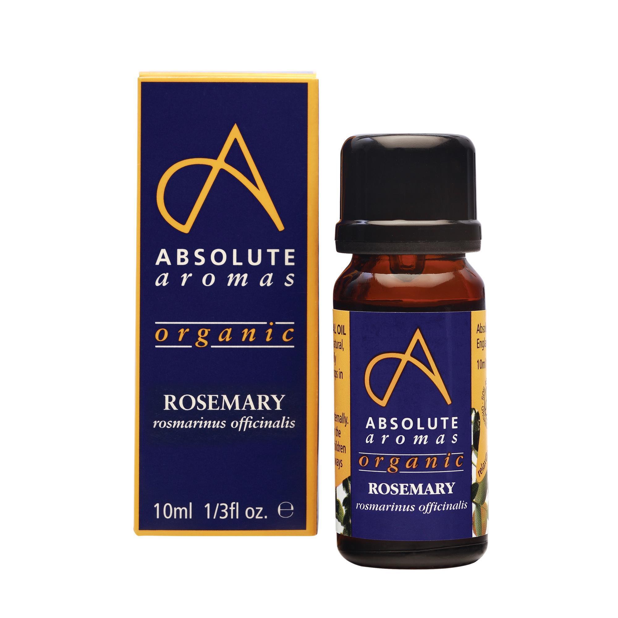 Absolute Aromas 10mL Organic Rosemary Essential Oil for Restorative Aromatic Experience