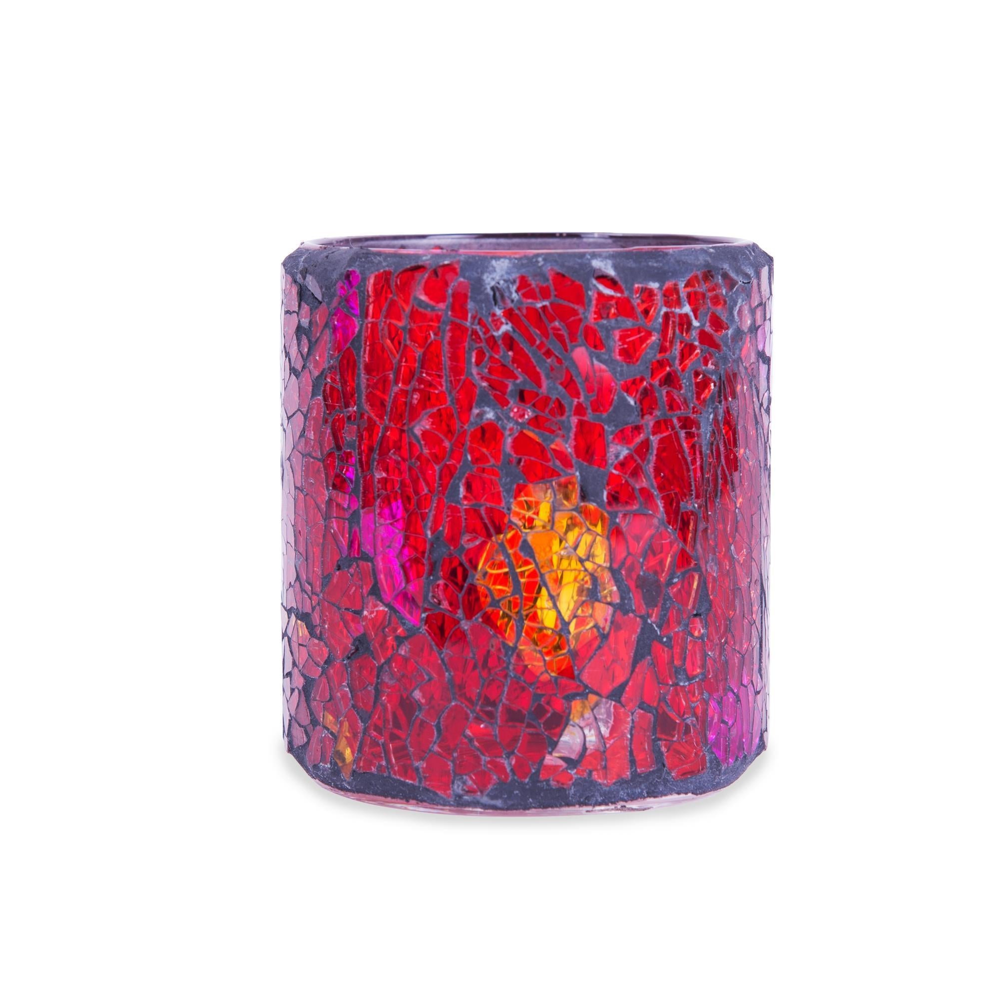 Exquisite Hollowick Crackled Glass Votive Candle Lamp for Decorative Purposes