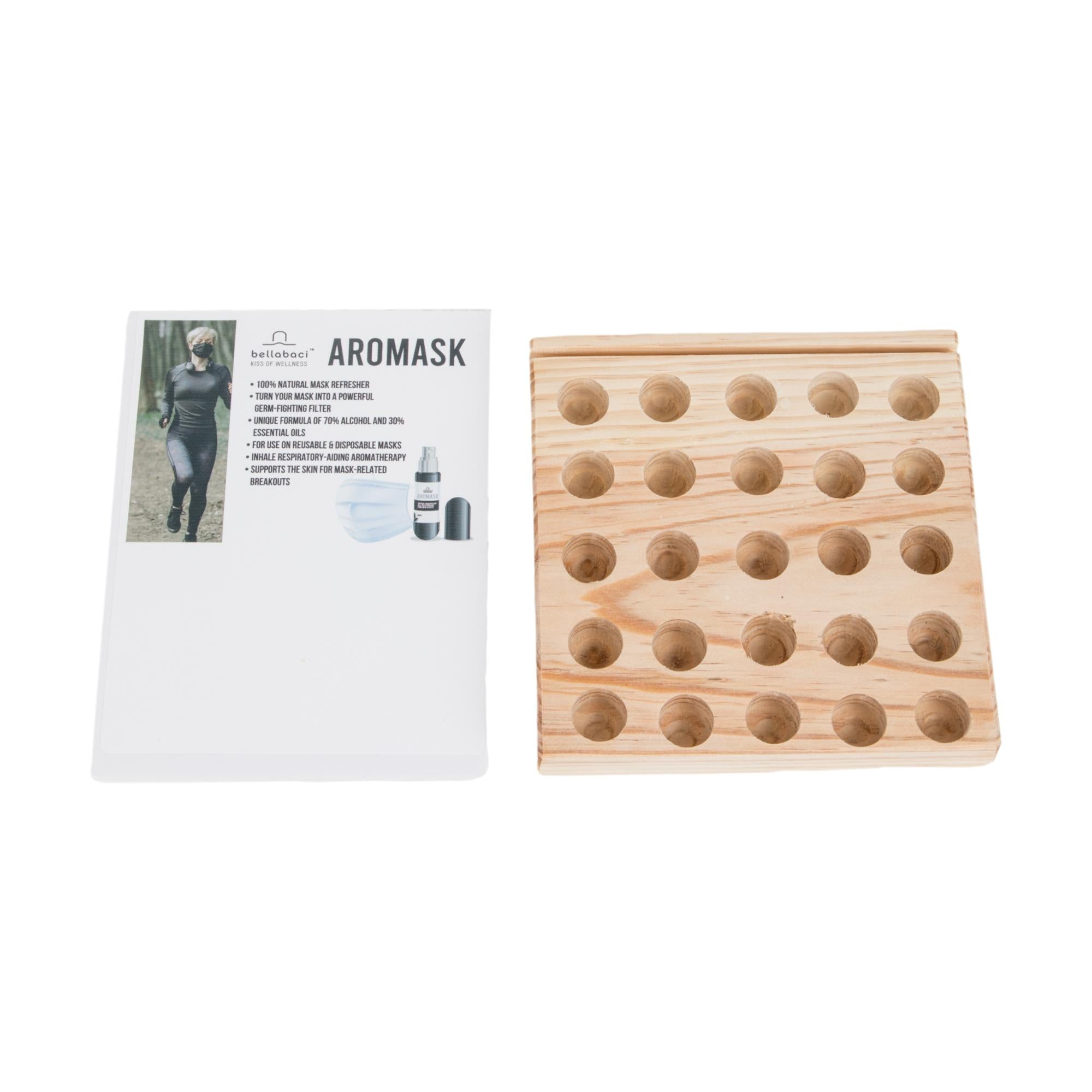 Bellabaci Aromask Essential Oil Spray Set: 25 Retail Sprays + Tester in Display
