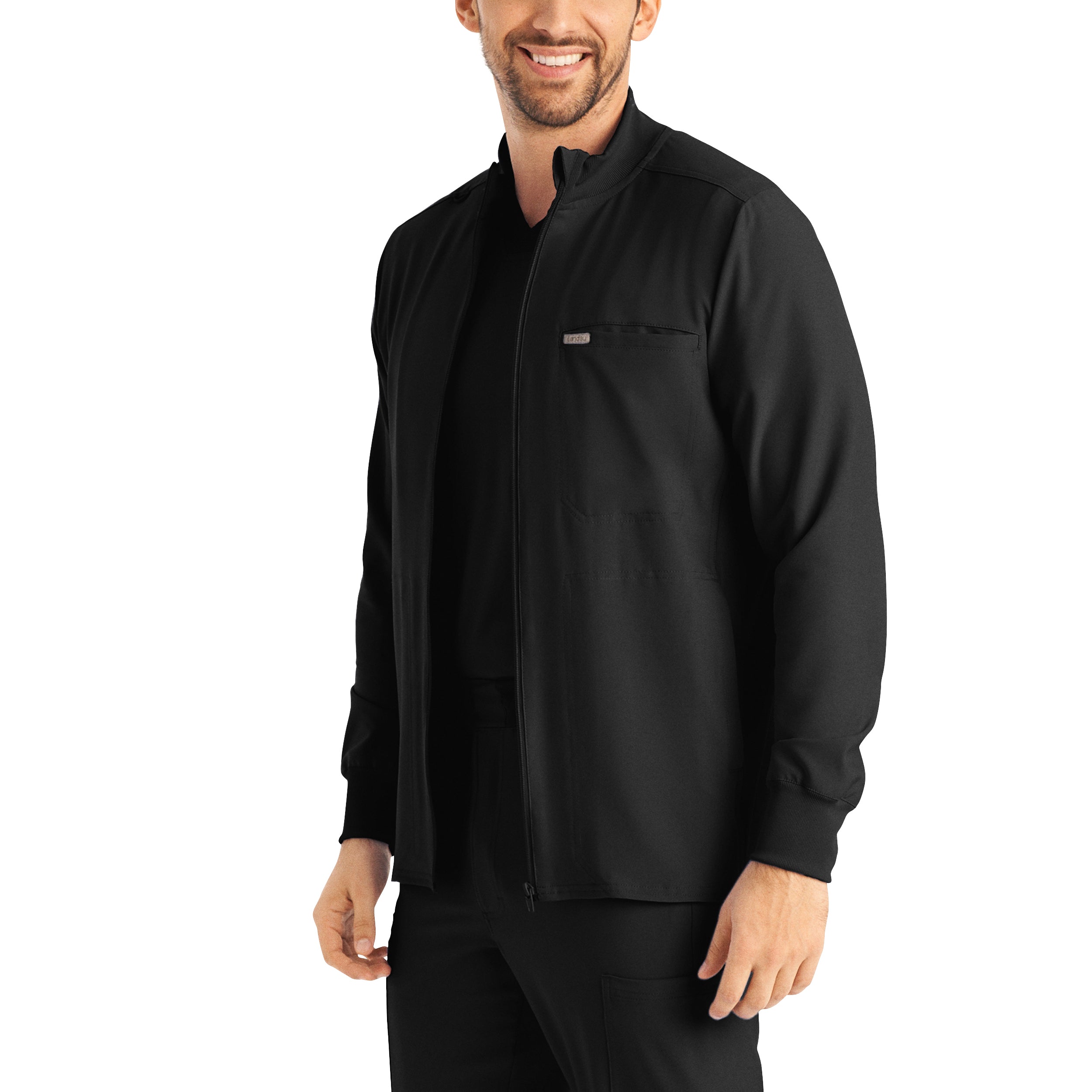 Men's Landau Forward 3-Pocket Comfortable and Warm Scrub Jacket