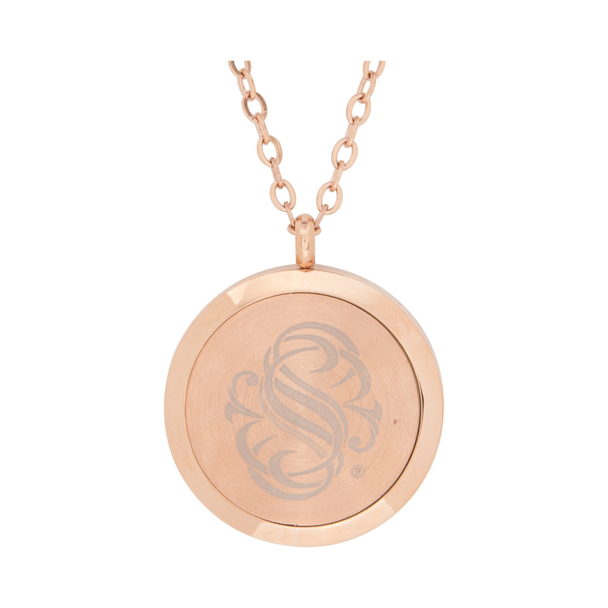 High - Quality Surgical Stainless Steel Rose - Colored Gold Sunflower - Shaped Crystal Pendant for Aromatherapy
