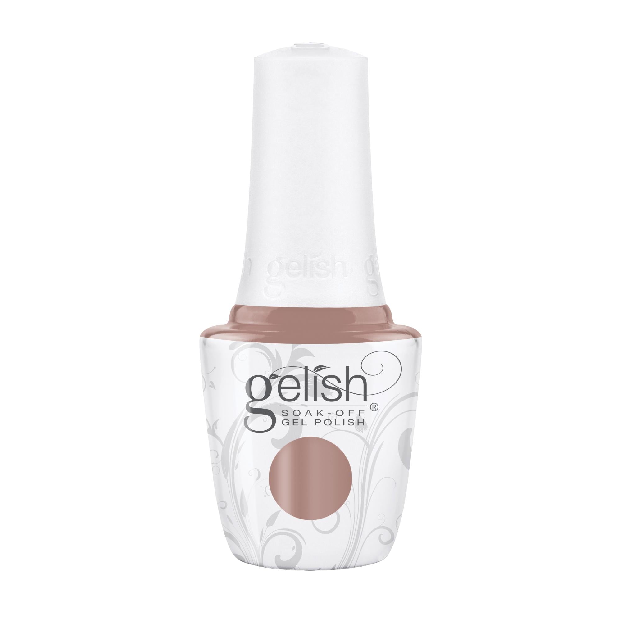 Gelish Professional Gel Nail Polish, 'Don't Bring Me Down' Light Tan Crème Shade, 0.5 Fluid Ounce