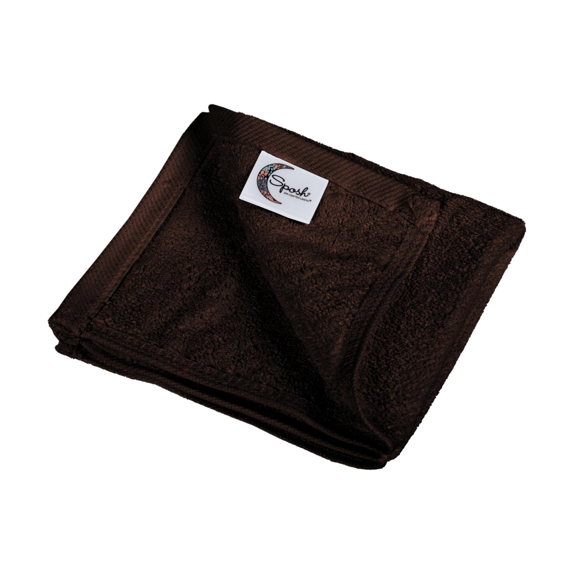 12-Pack Sposh Terry Washcloth, 13 x 13, 400 GSM for Treatment Room