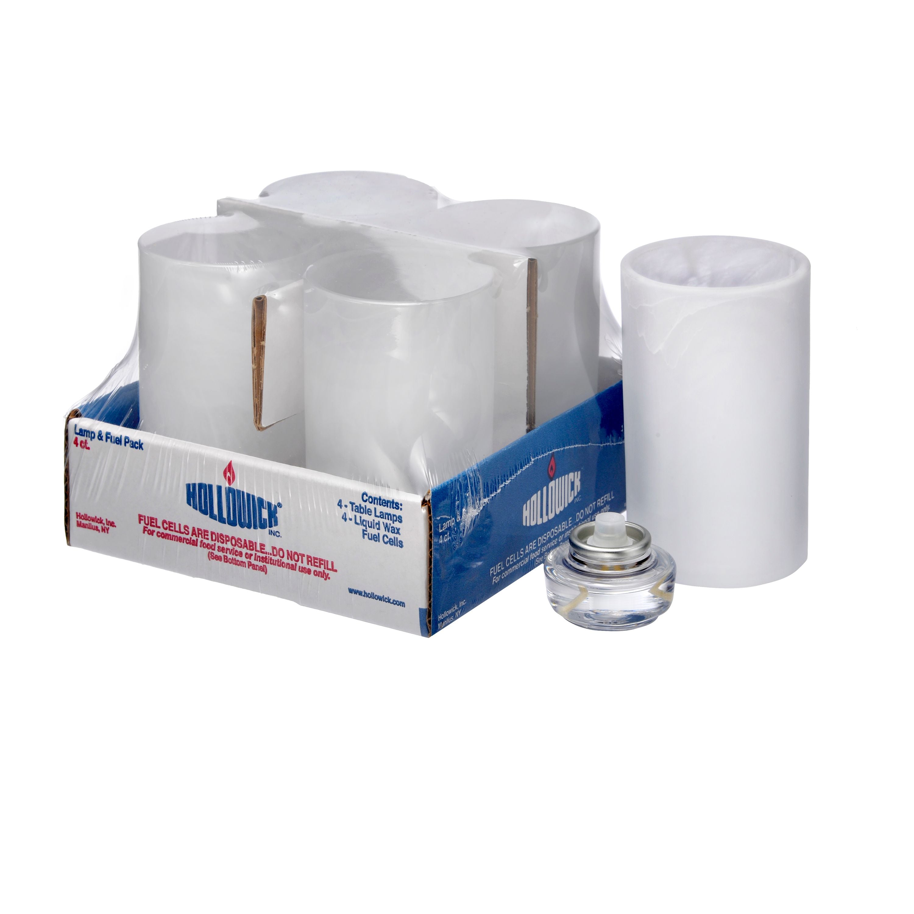 4-Pack Hollowick Wysps Mid-Sized Cylinder Glass Candle Holders
