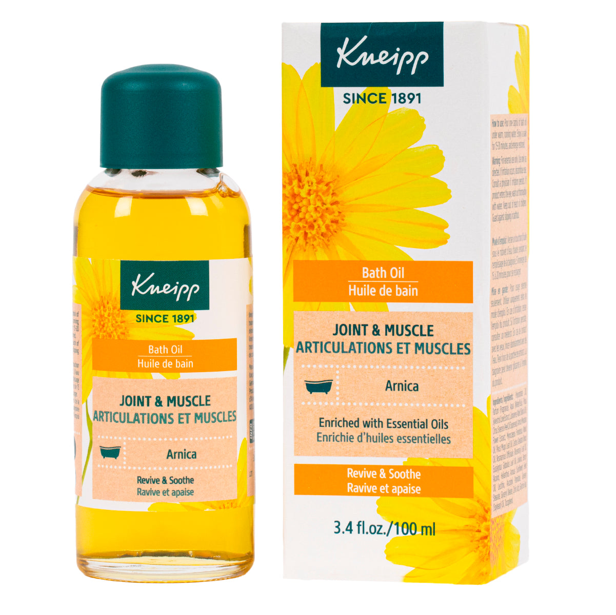 Kneipp Revitalizing Arnica Bath Oil for Joints and Muscles