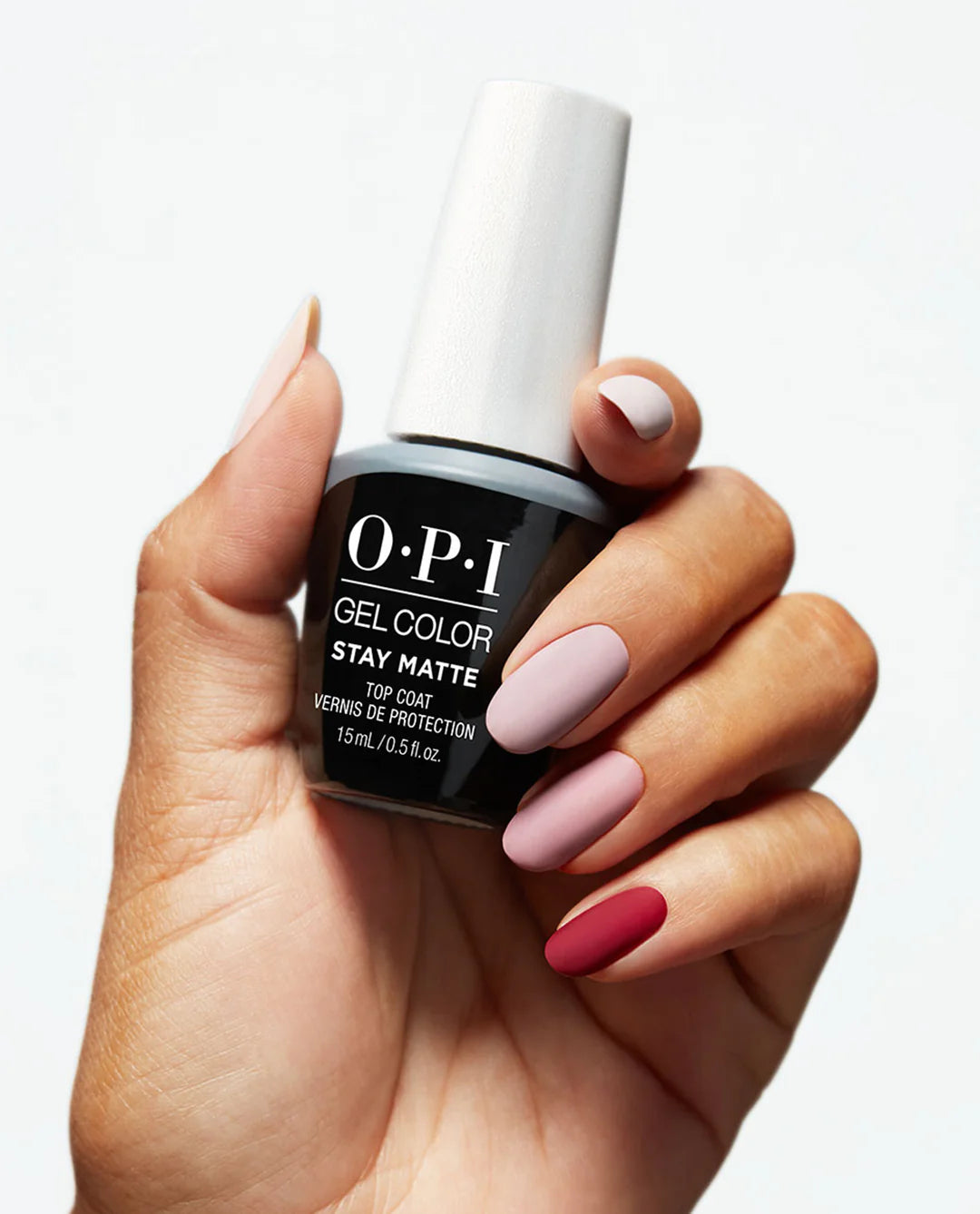 OPI 0.5 fl oz GelColor Stay Matte Top Coat for Unique Nail Finish