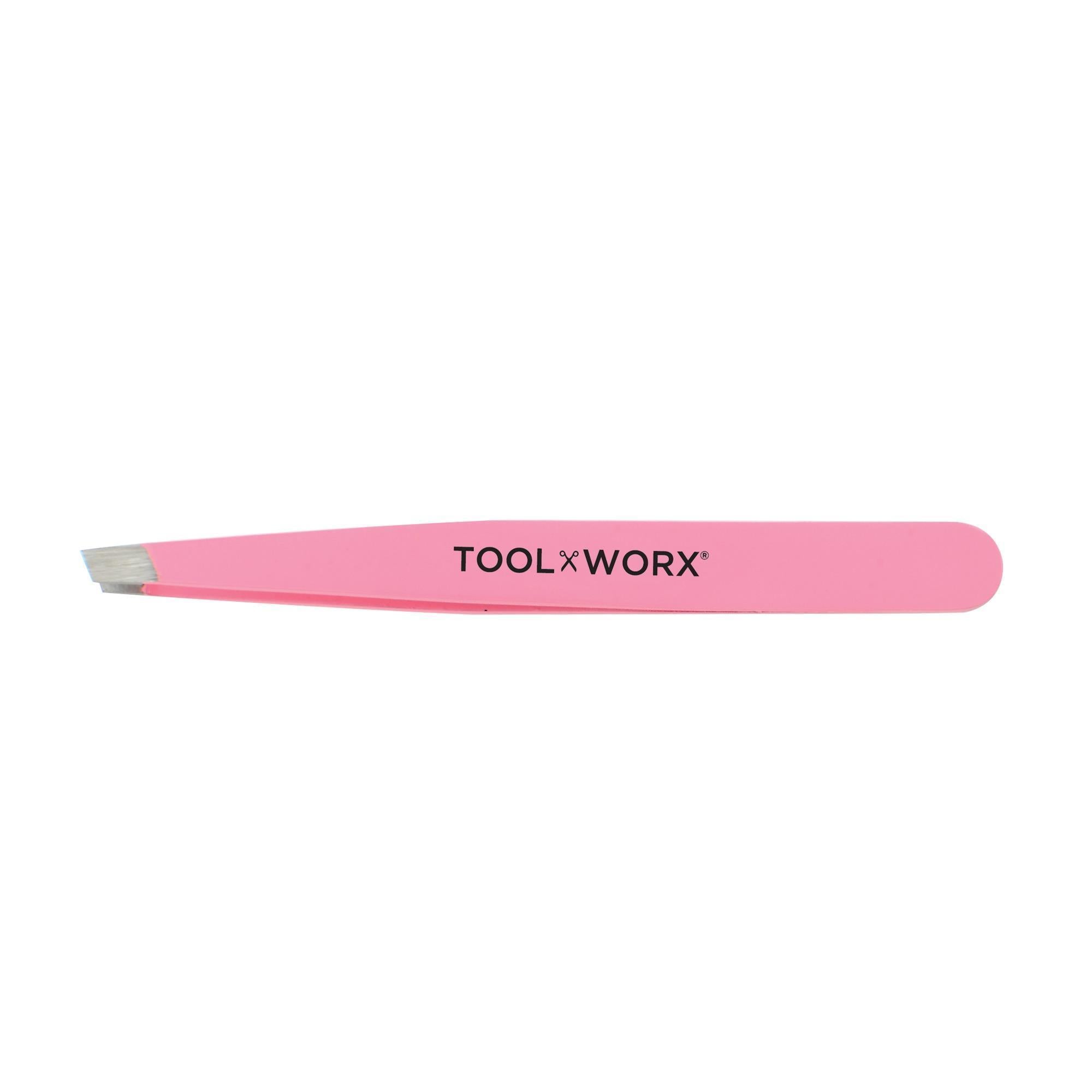 ToolWorx Slanted Power - Grip Tweezer for Precise Hair Removal