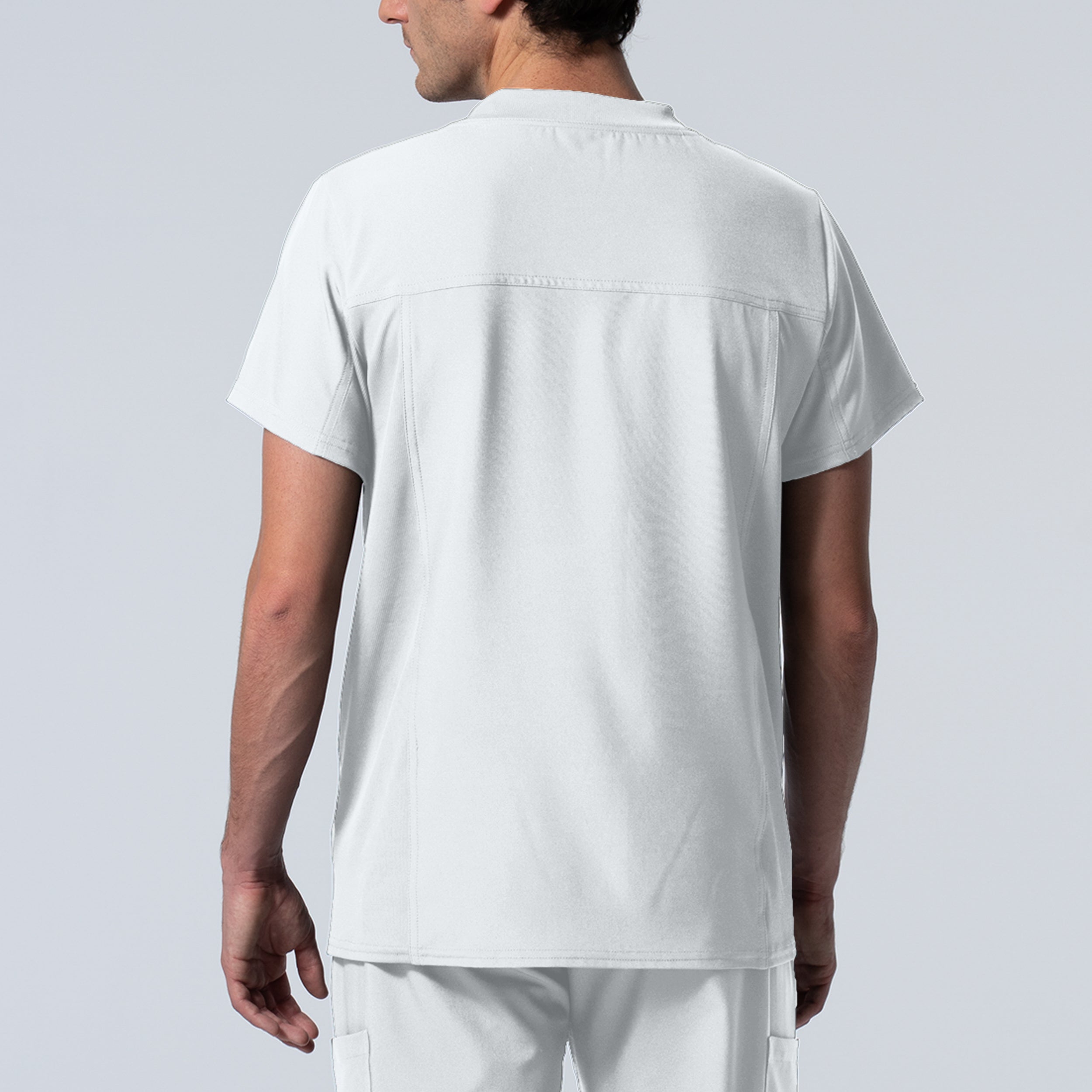 Landau Men's Forward-Fit 2-Pocket V-Neck Comfort Scrub Top