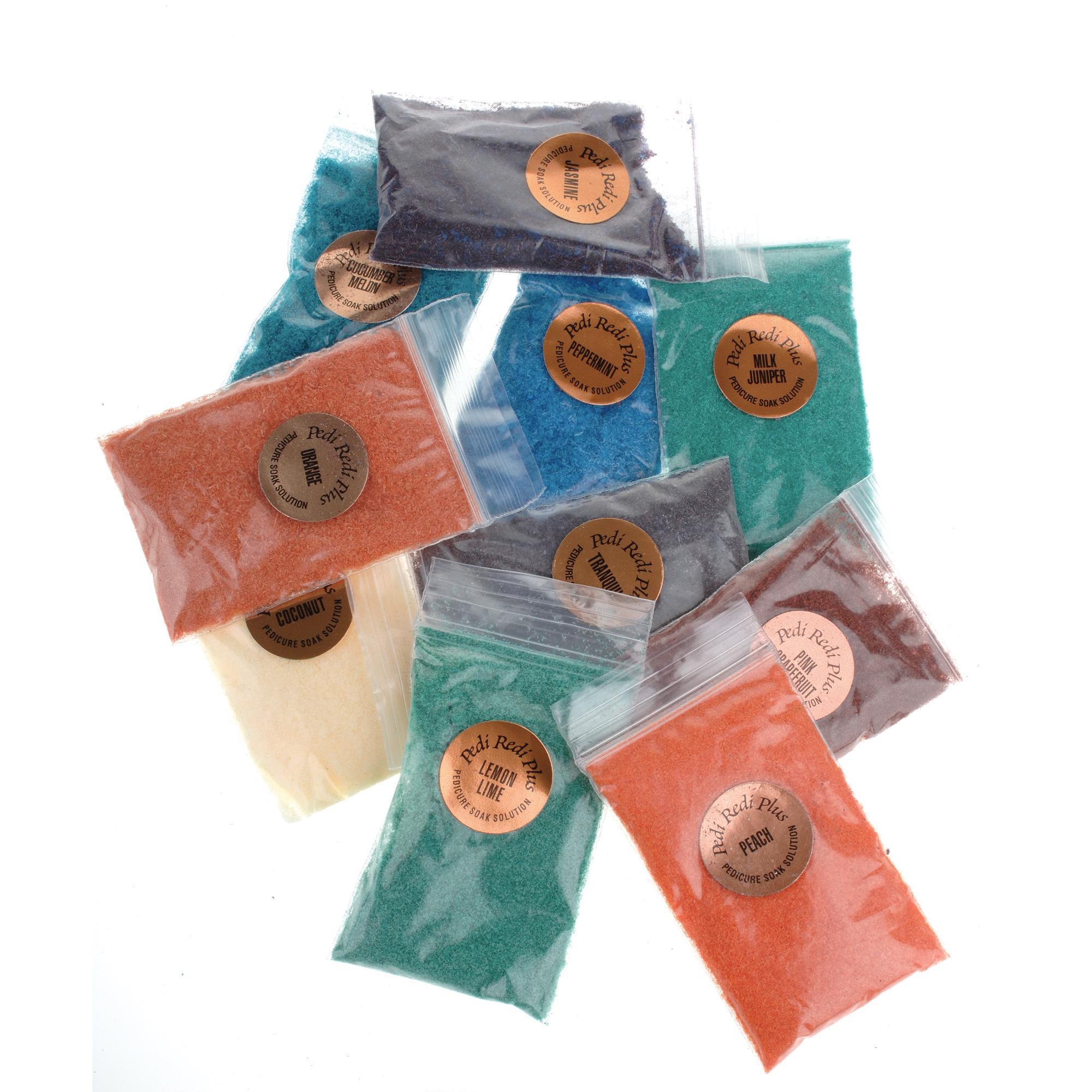 Pedi-Redi Plus Foot Spa Salts Sample Kit with Manicure Tablet